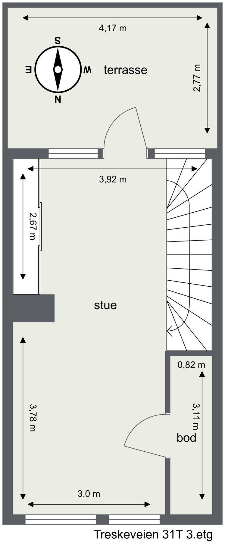 Planskisse 3.etasje Galleribilde