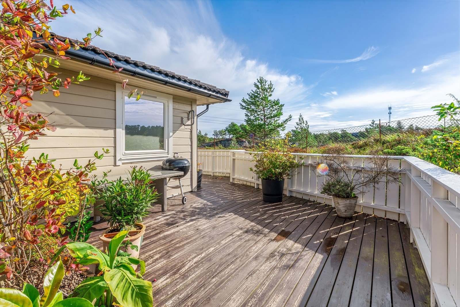 - Terrassen ble bygget i 2015 - Galleribilde