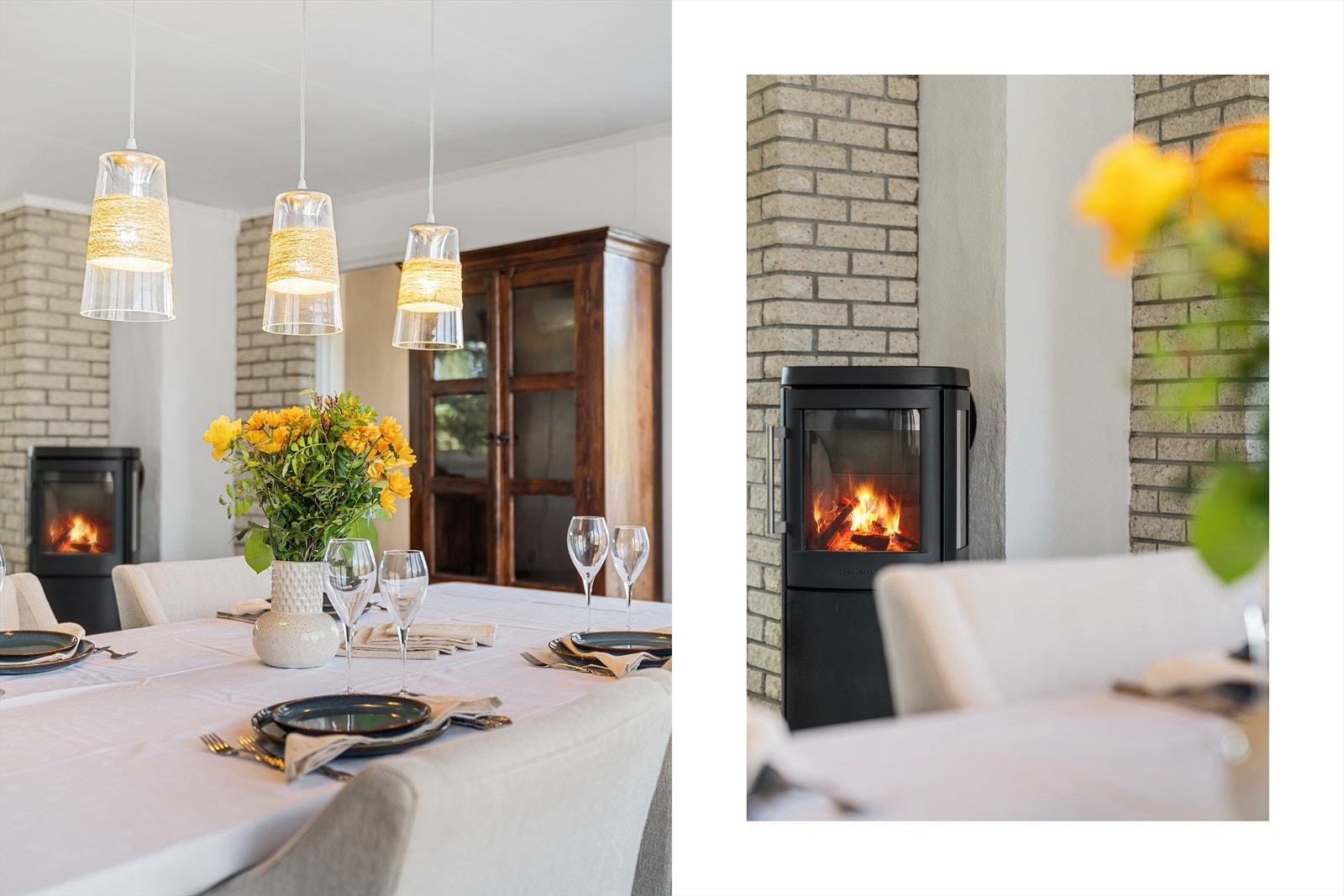 -En trivelig og romslig stue med god plass til langbord - perfekt for hyggelige middager med venner og familie - Galleribilde