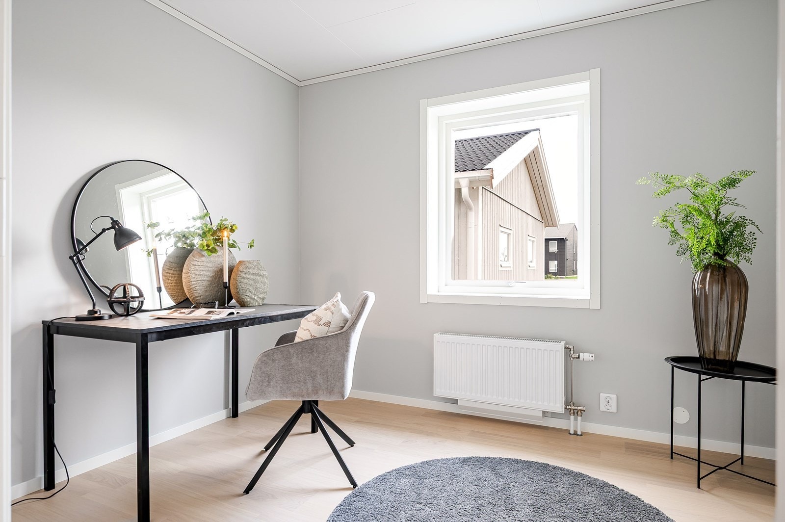 Soverom 3 er et fint utgangspunkt for hjemmekontor dersom man ønsker det. Galleribilde