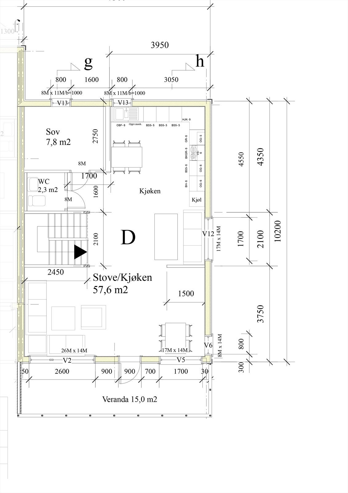 Planteikning 2.etg. Galleribilde