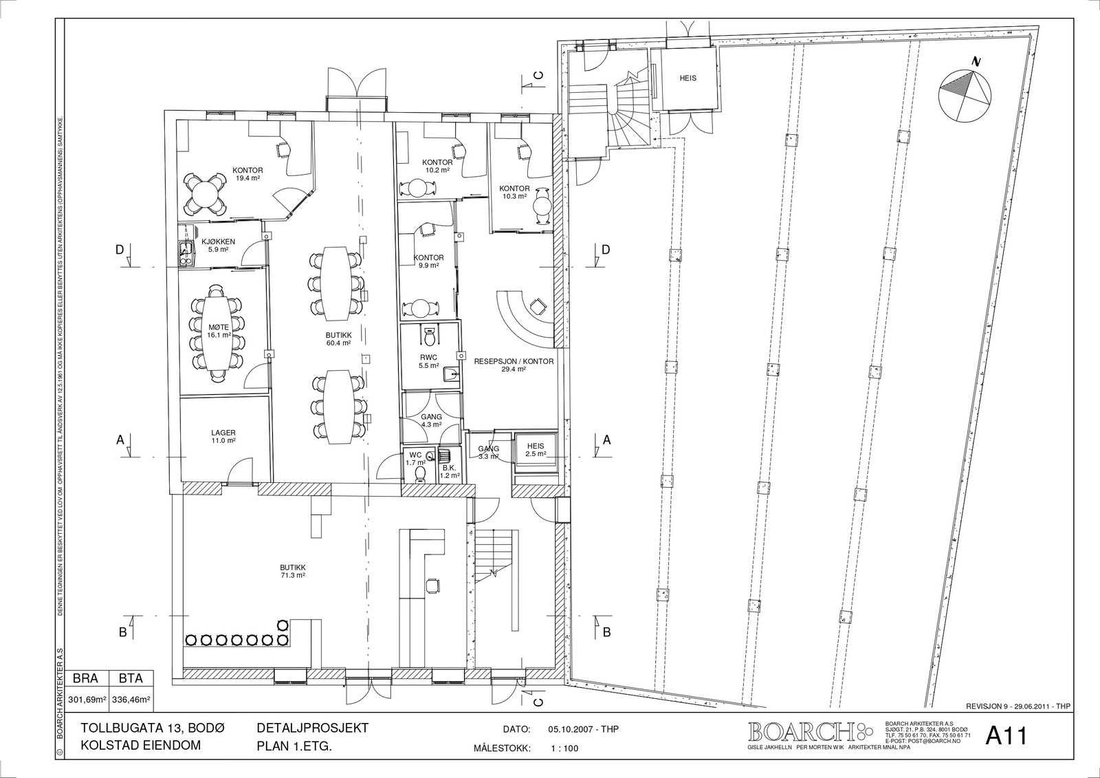 Plantegning 3 etg Galleribilde