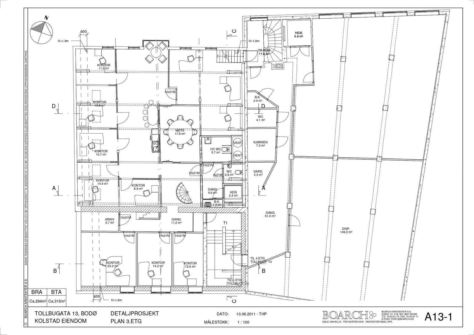 Plantegning 4 etg Galleribilde