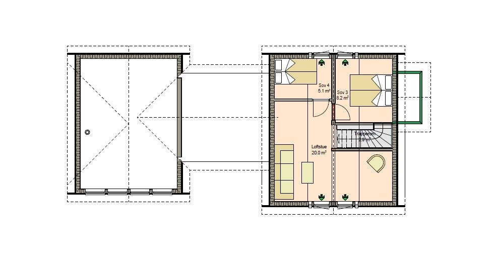 Bilde av plantegning 2 etasje Galleribilde