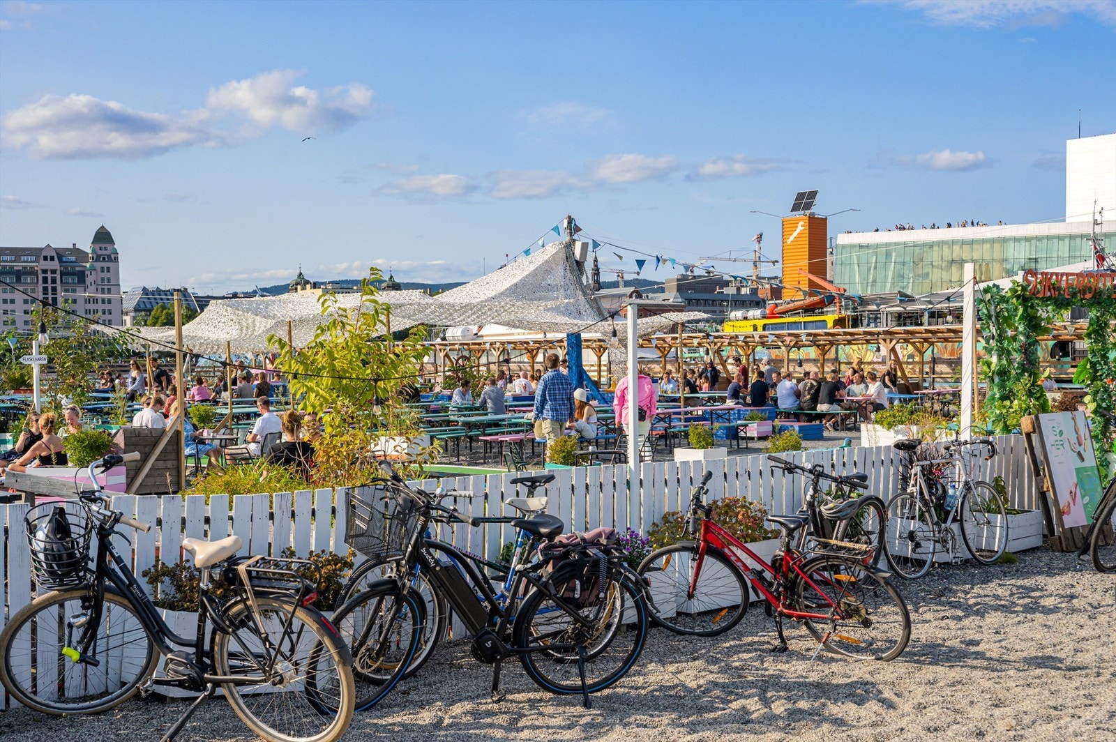 Det er også planer om å anlegge en grønn park langs vannet på Sukkerbiten utenfor Munchmuseet. Galleribilde
