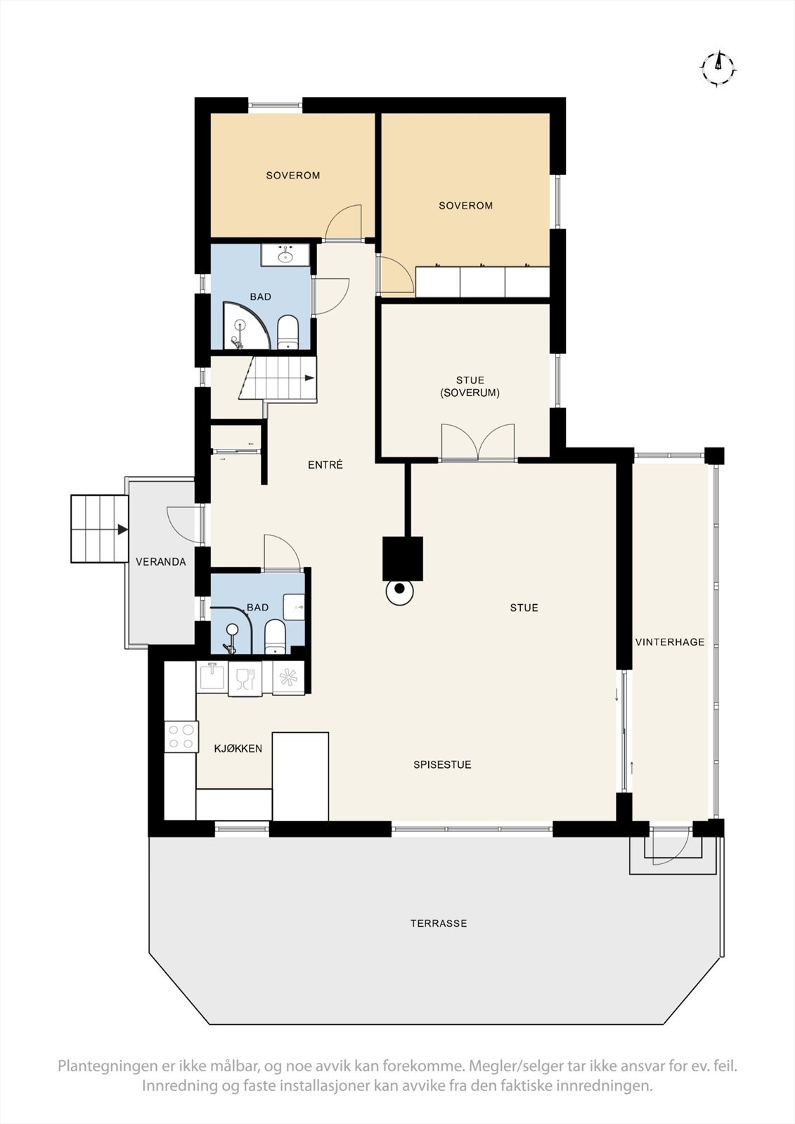 Plantegning hovedplan Galleribilde