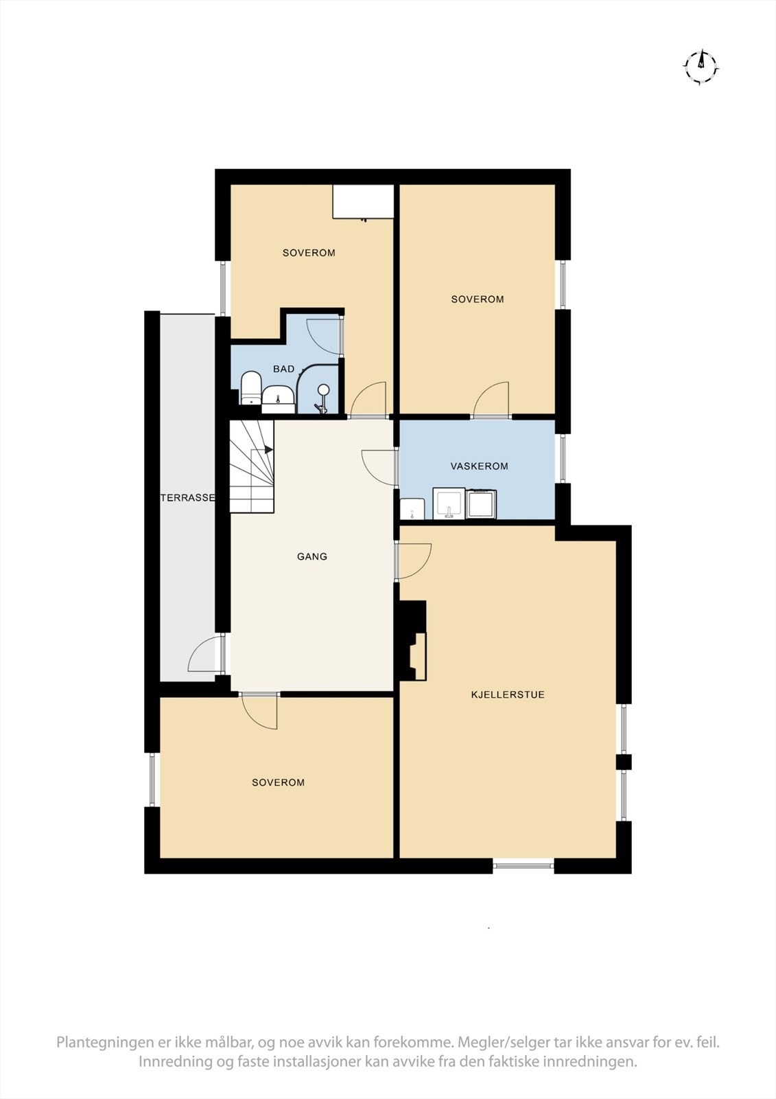 Plantegning underetasje Galleribilde