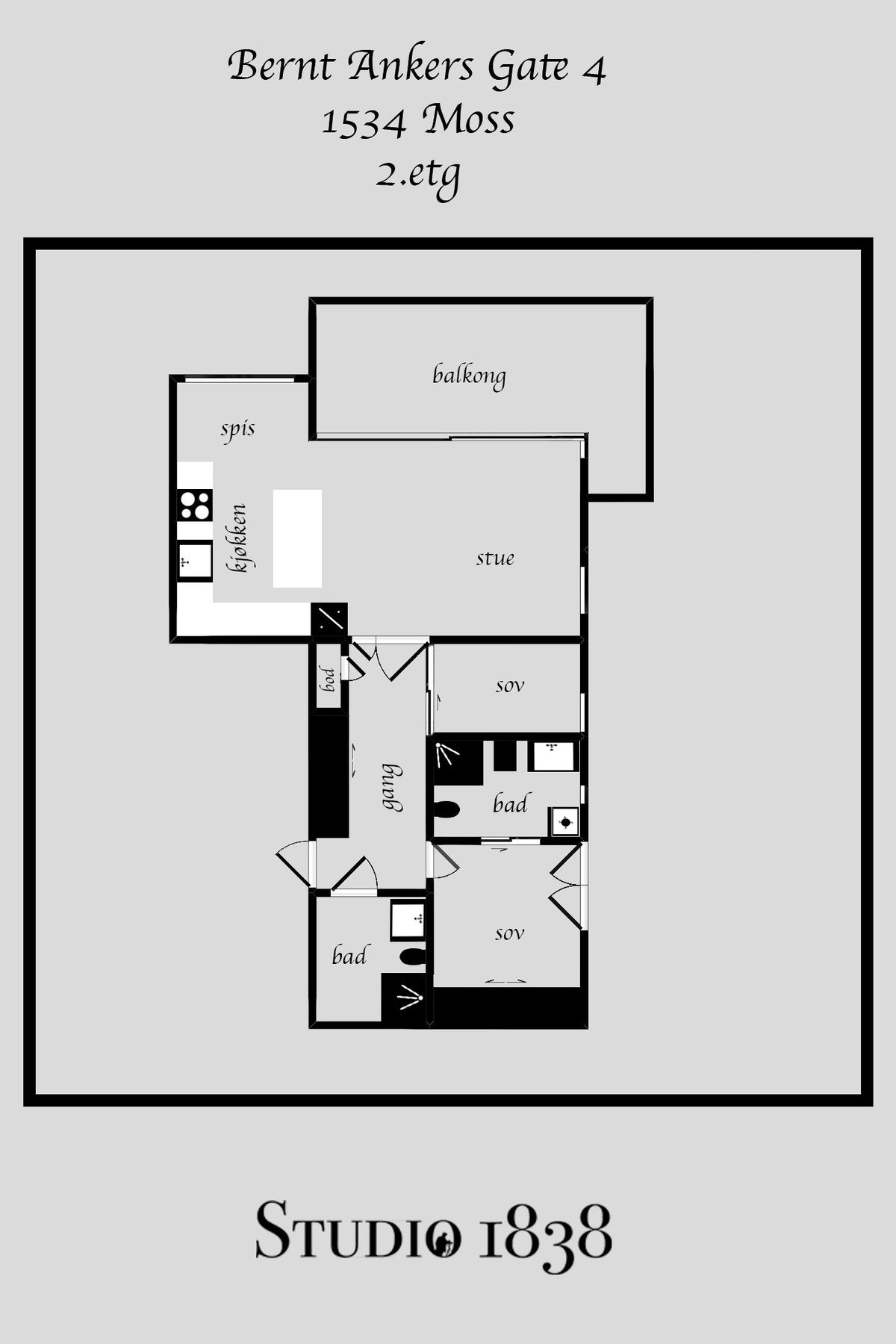 Plantegning. Galleribilde