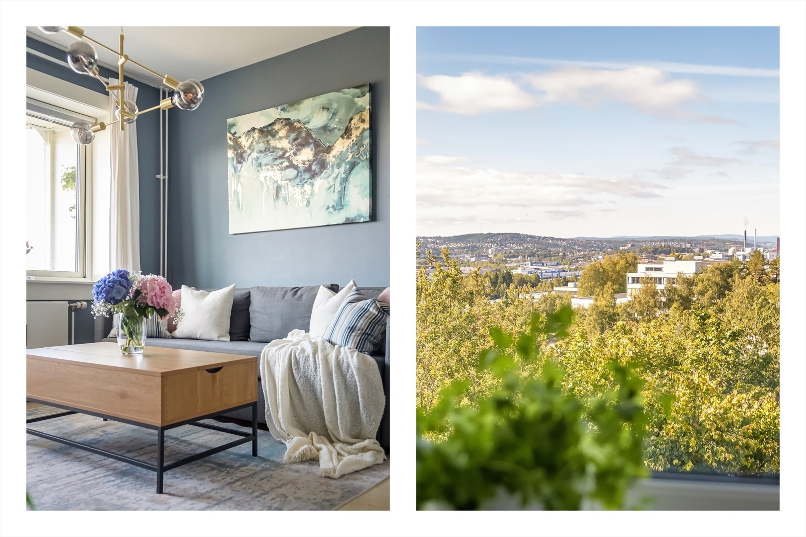 Her bor du høyt og fritt uten innsyn, med vakker utsikt helt ut mot Oslofjorden Galleribilde