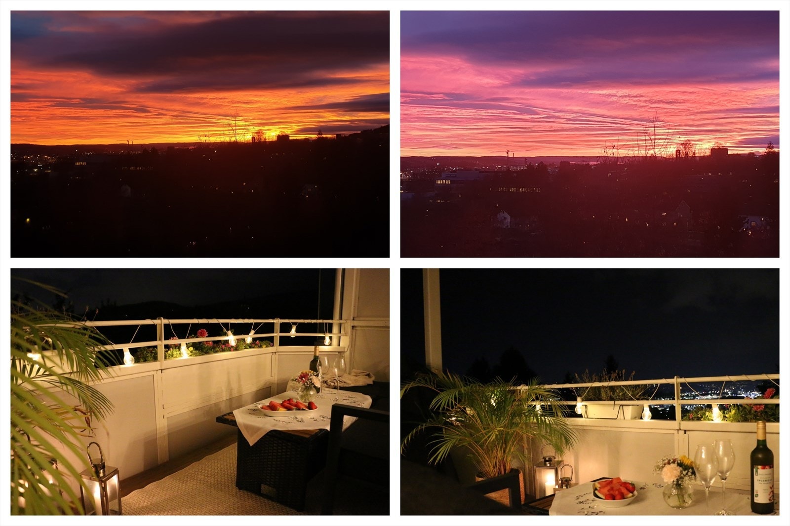 På balkongen kan du nyte fantastiske solnedganger Galleribilde
