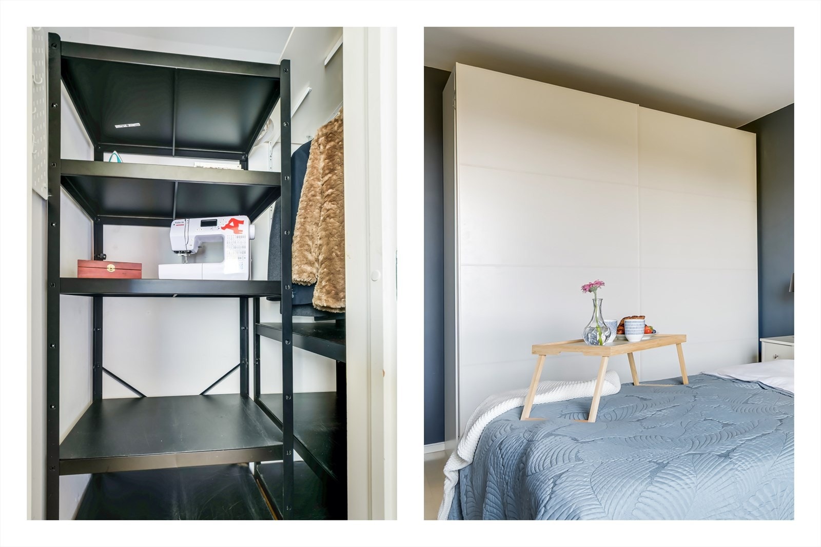 Du har også innvendig bod/garderobe fra soverommet på ca. 2 kvm. Svært praktisk løsning Galleribilde