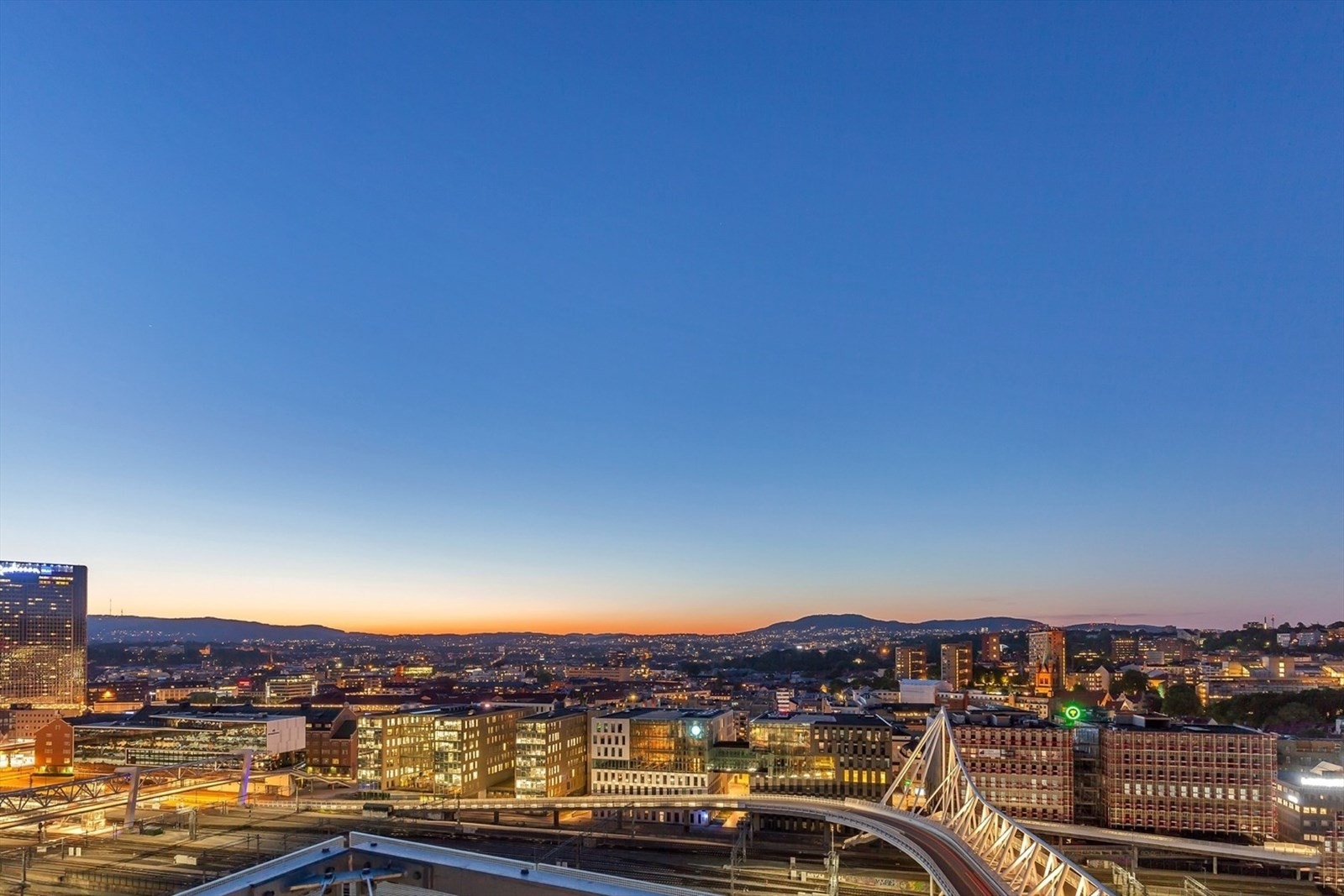 360 graders utsikt over Oslo by Galleribilde