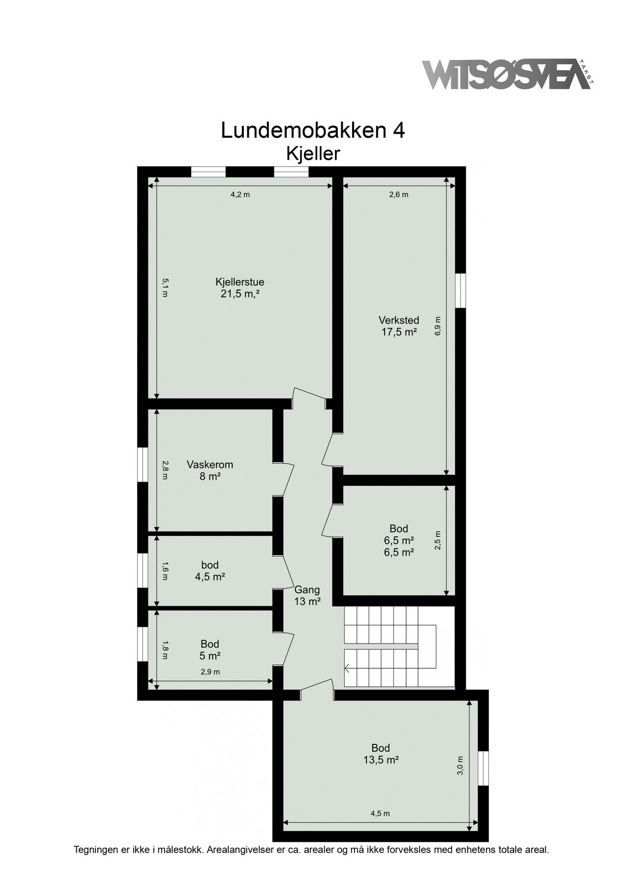 Plantegning kjeller Galleribilde