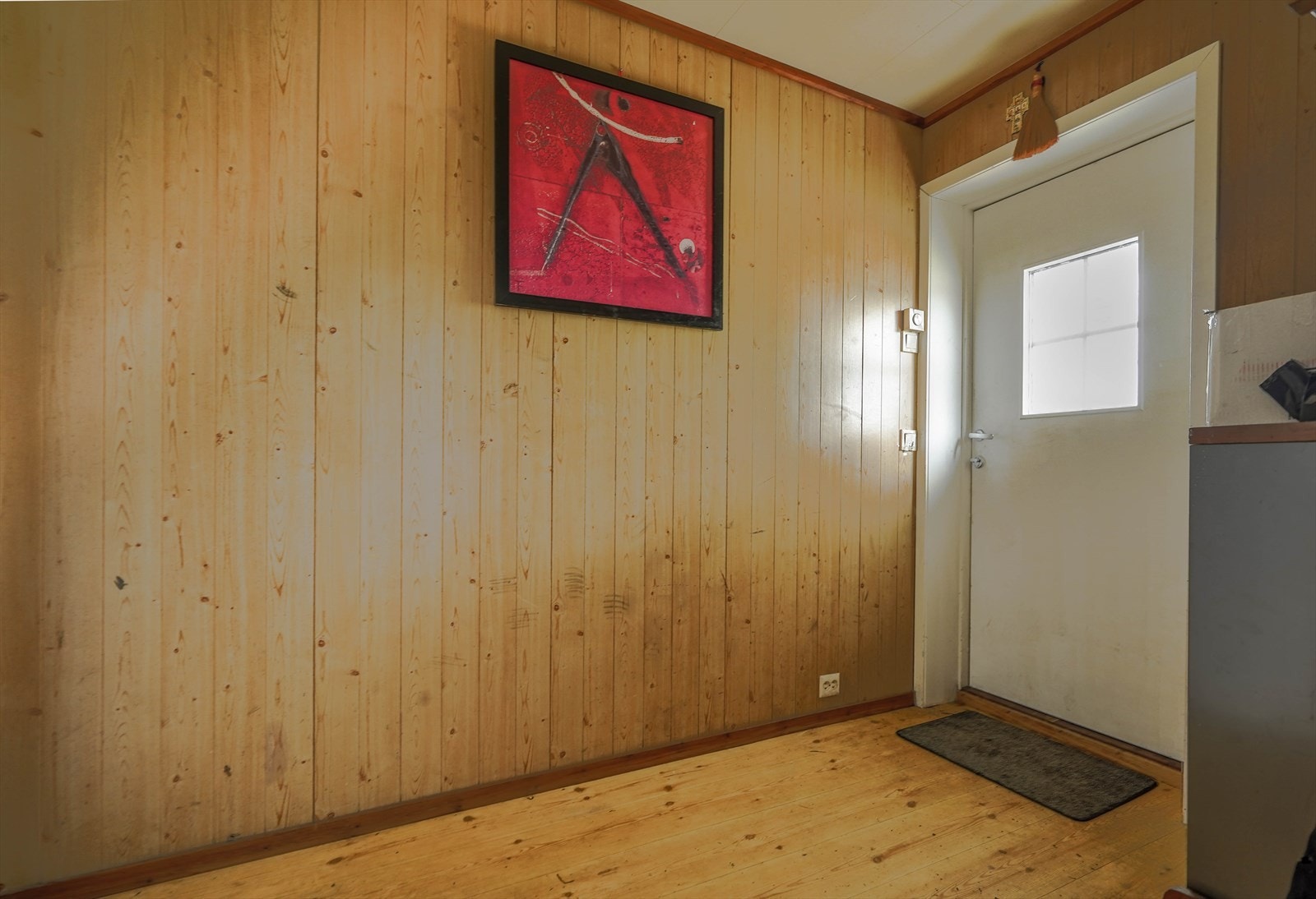 Vindfang med inngang til hoveddel Galleribilde