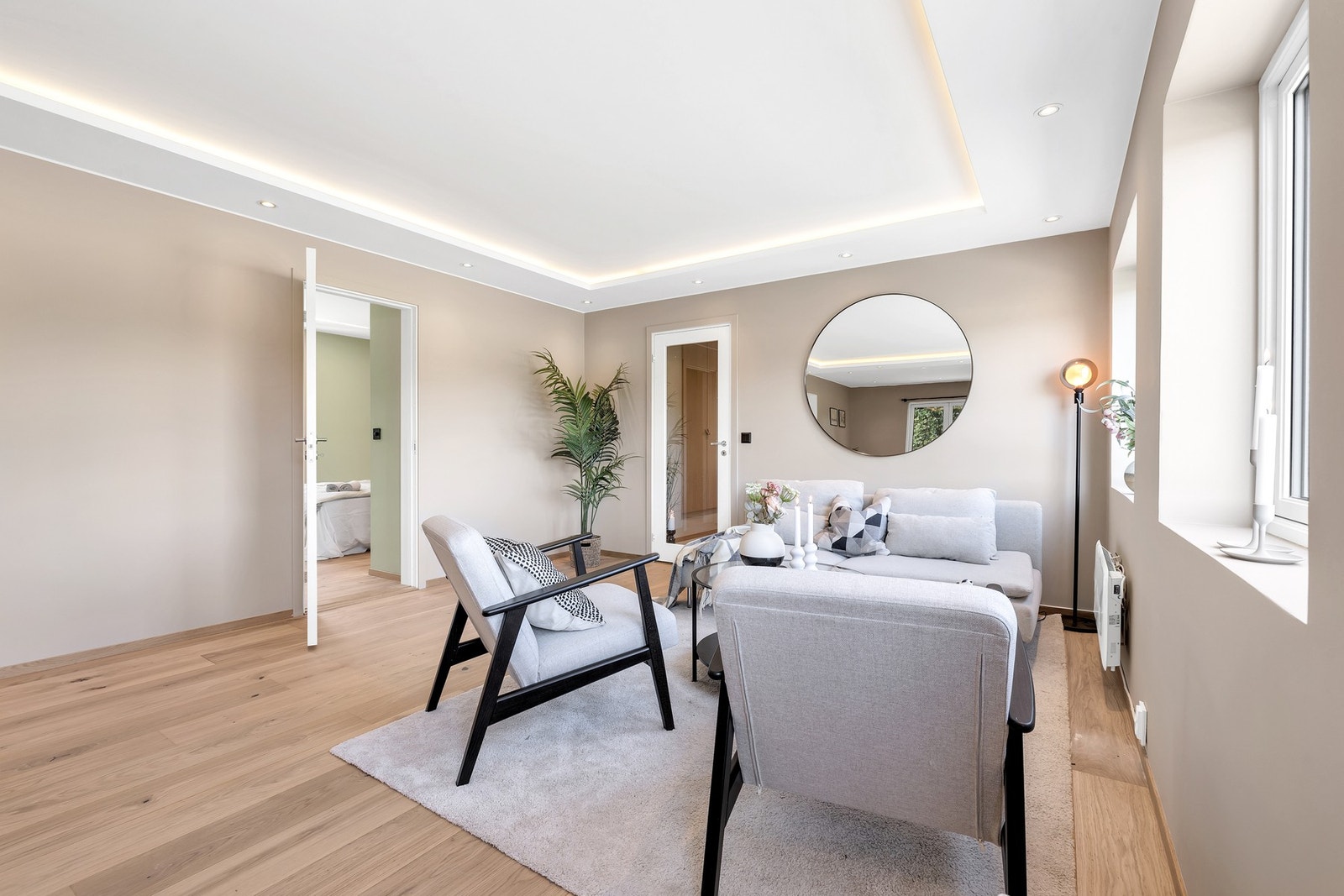 De fleste vinduene i boligen er byttet i 2019. Galleribilde