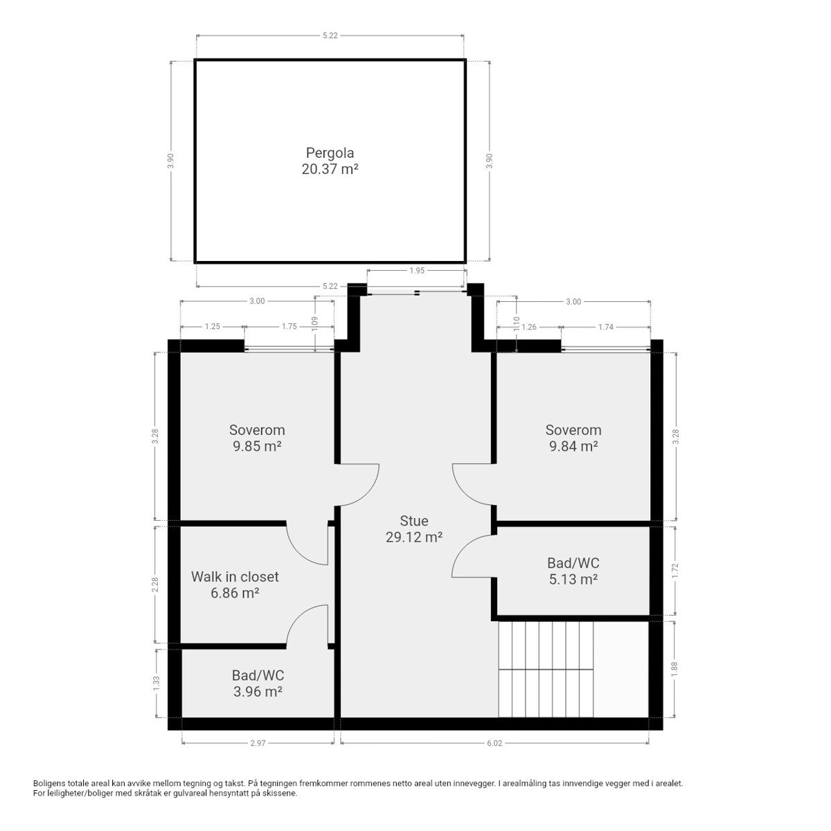 Plantegning underetasje. Galleribilde