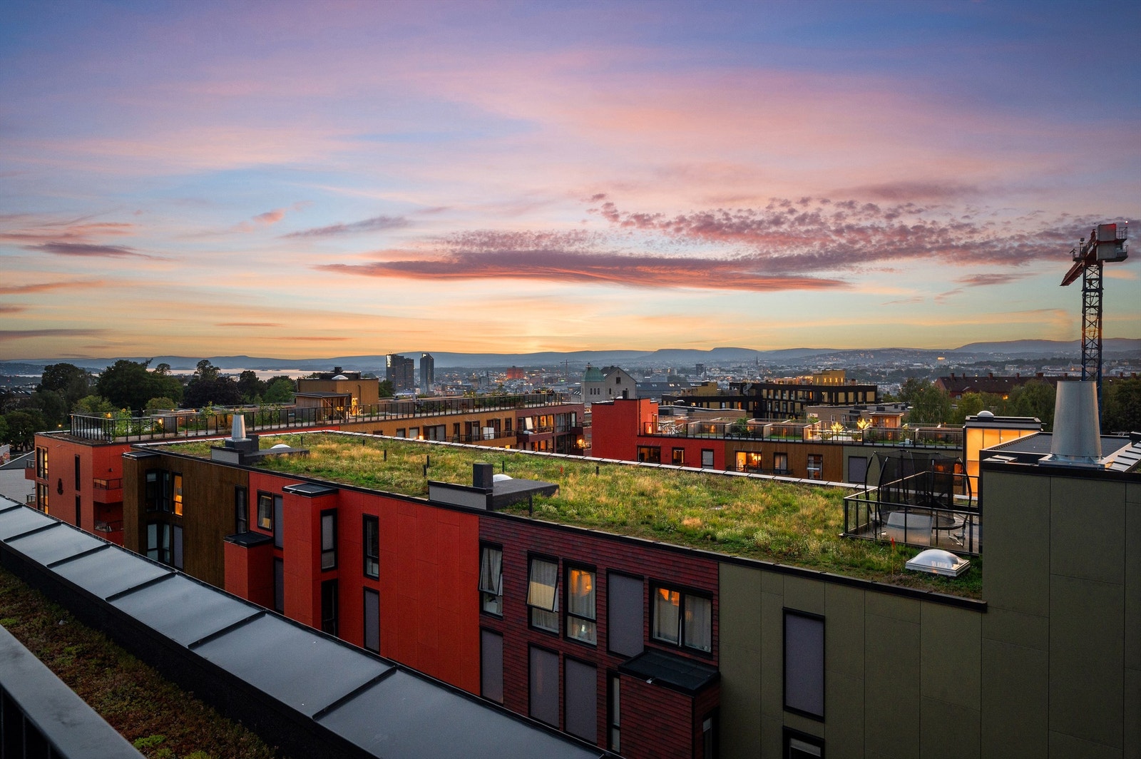 Takterrassen har en fantastisk utsikt over Oslo! Galleribilde