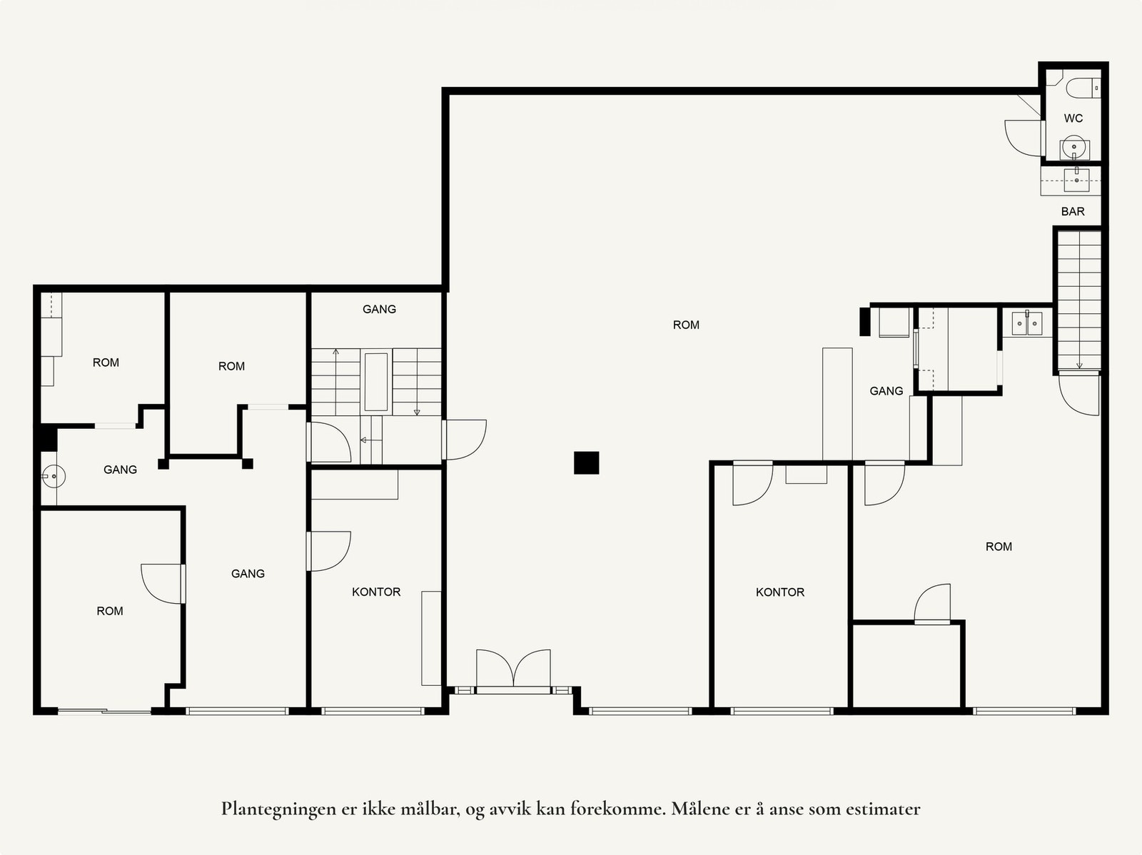 Plantegning 1. etasje. Galleribilde