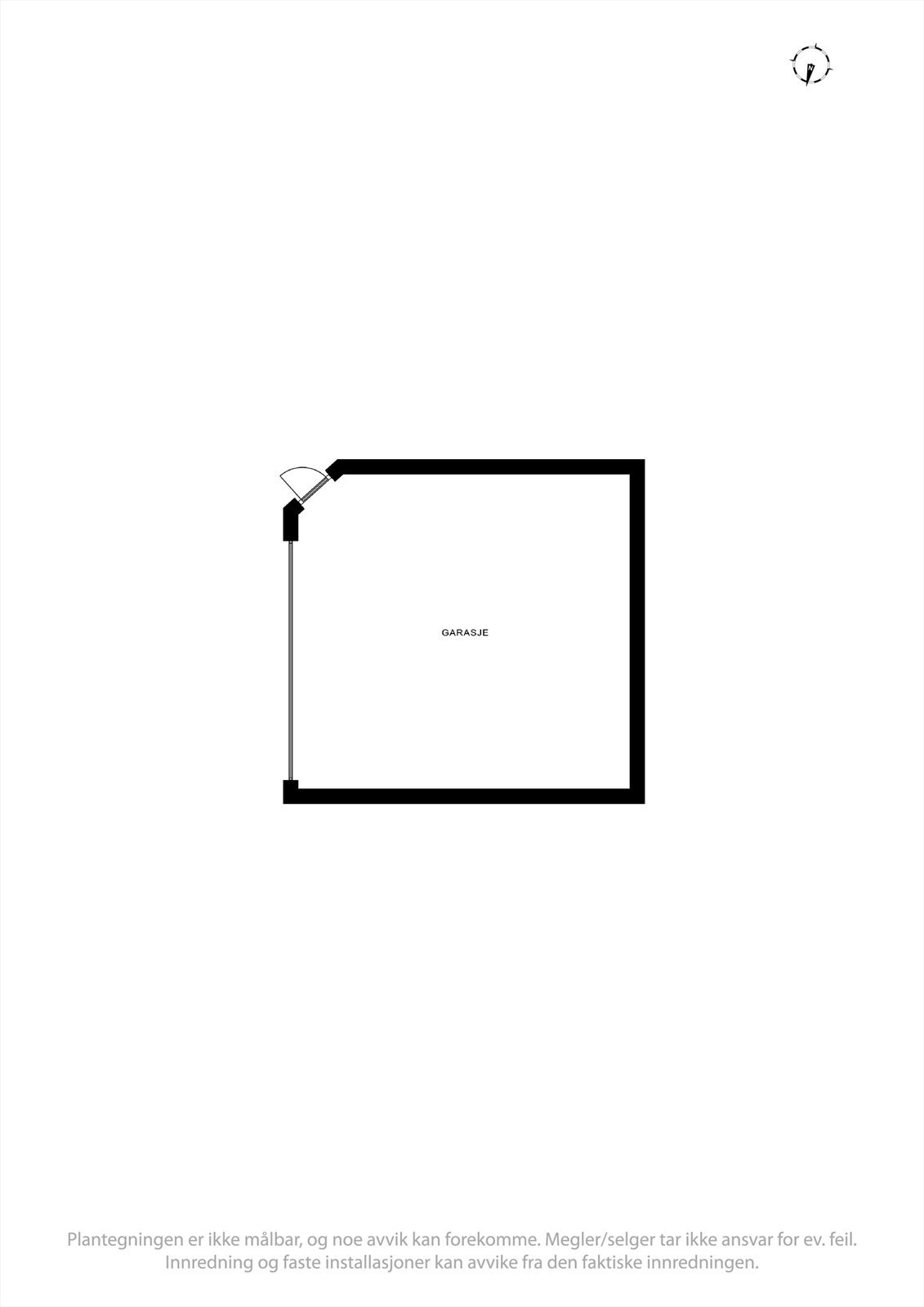 Dobbeltgarasje på ca. 42 kvm Galleribilde