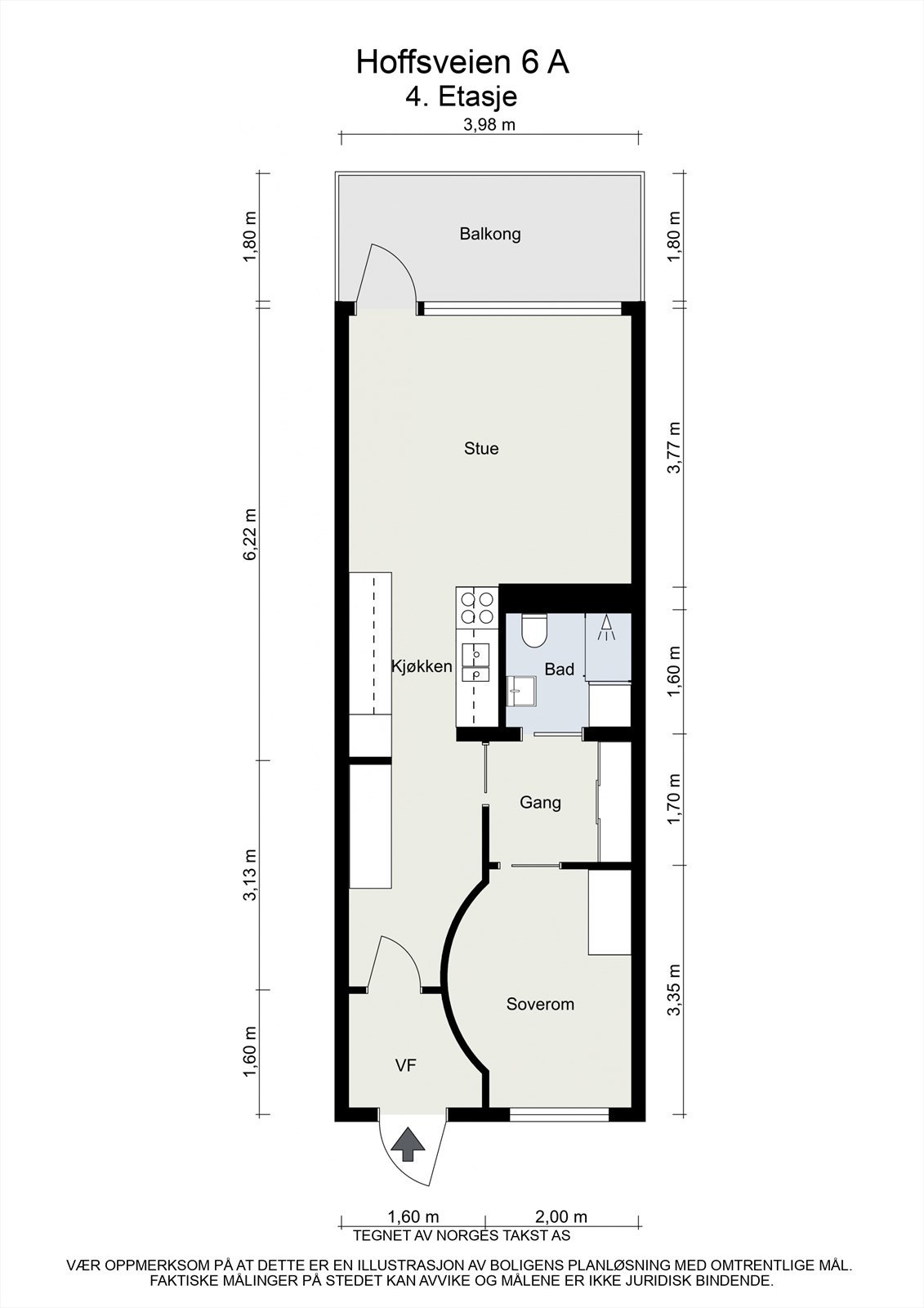 Vi starter med plantegningen slik at du får orientert deg i boligen. Galleribilde