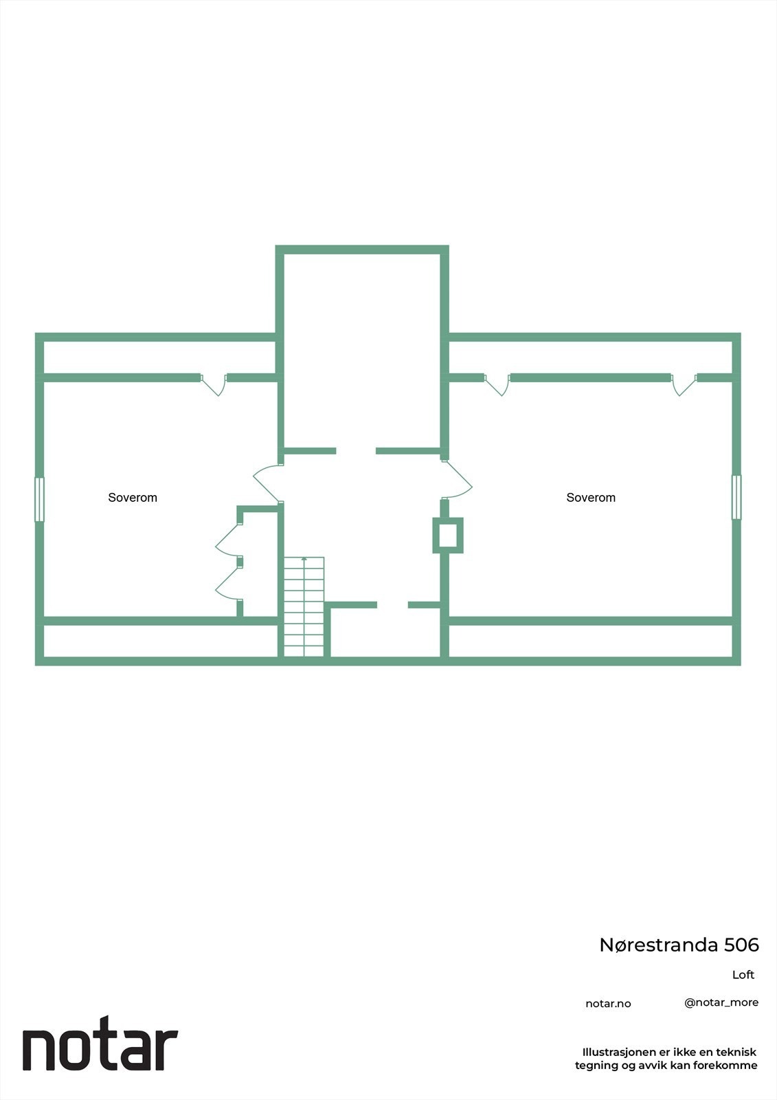 Plantegning loft Galleribilde