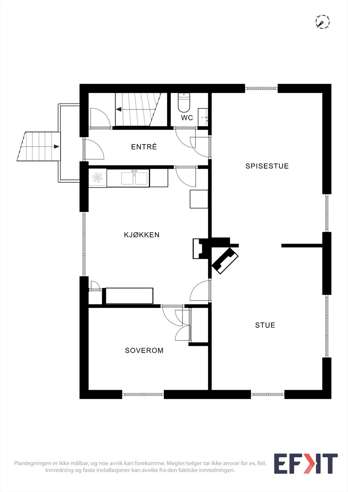 Plantegning 1. etasje Galleribilde