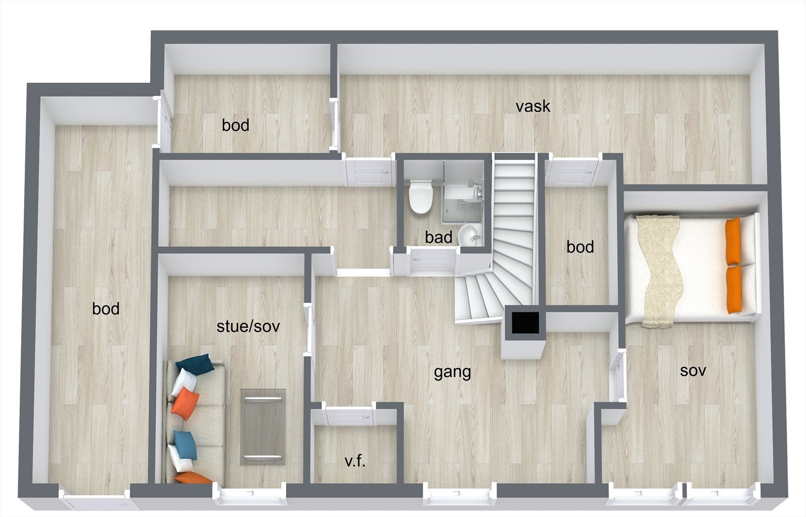 Underetasje. Galleribilde