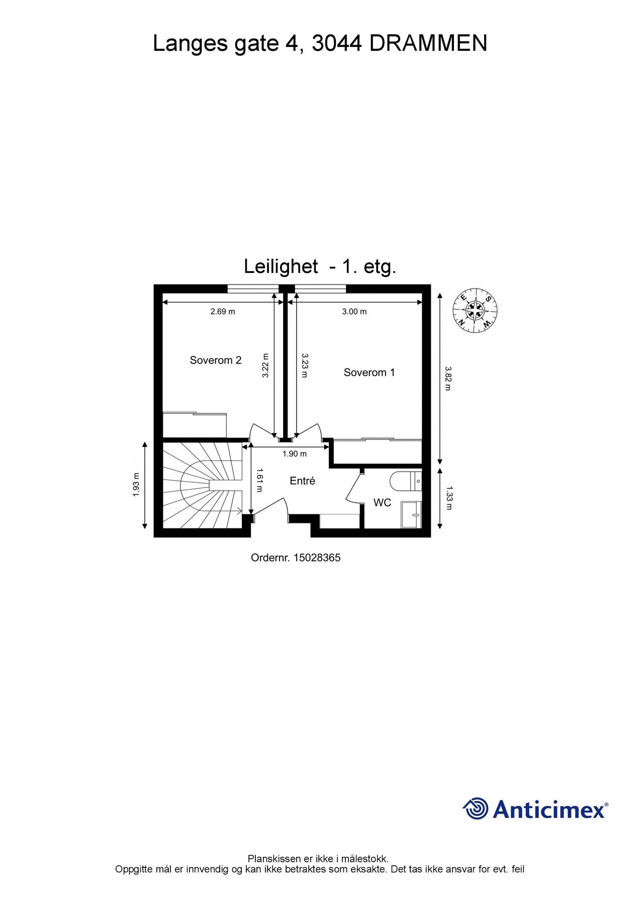 Plantegning 1. etasje Galleribilde