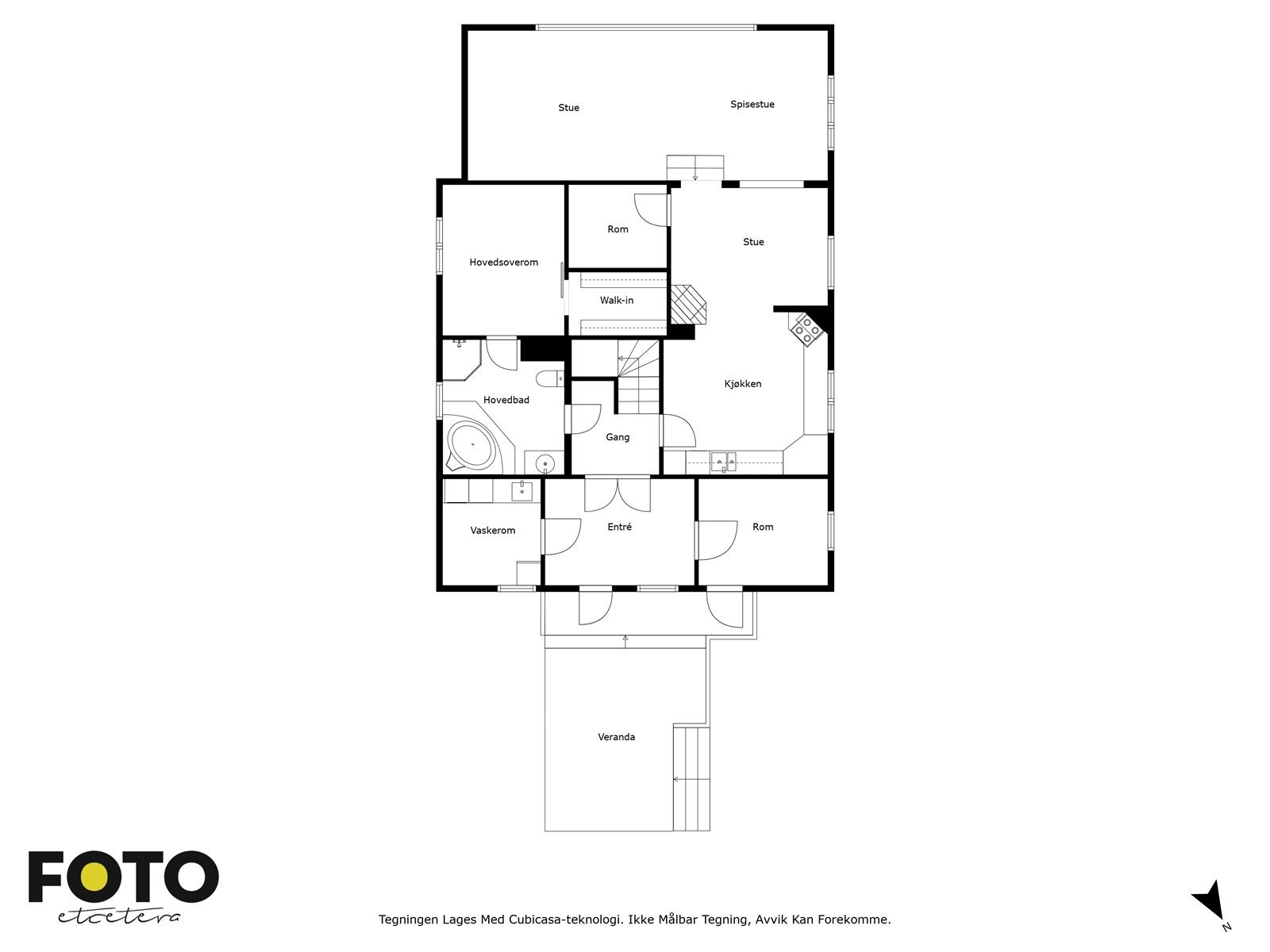 Plantegning 1. etasje Galleribilde