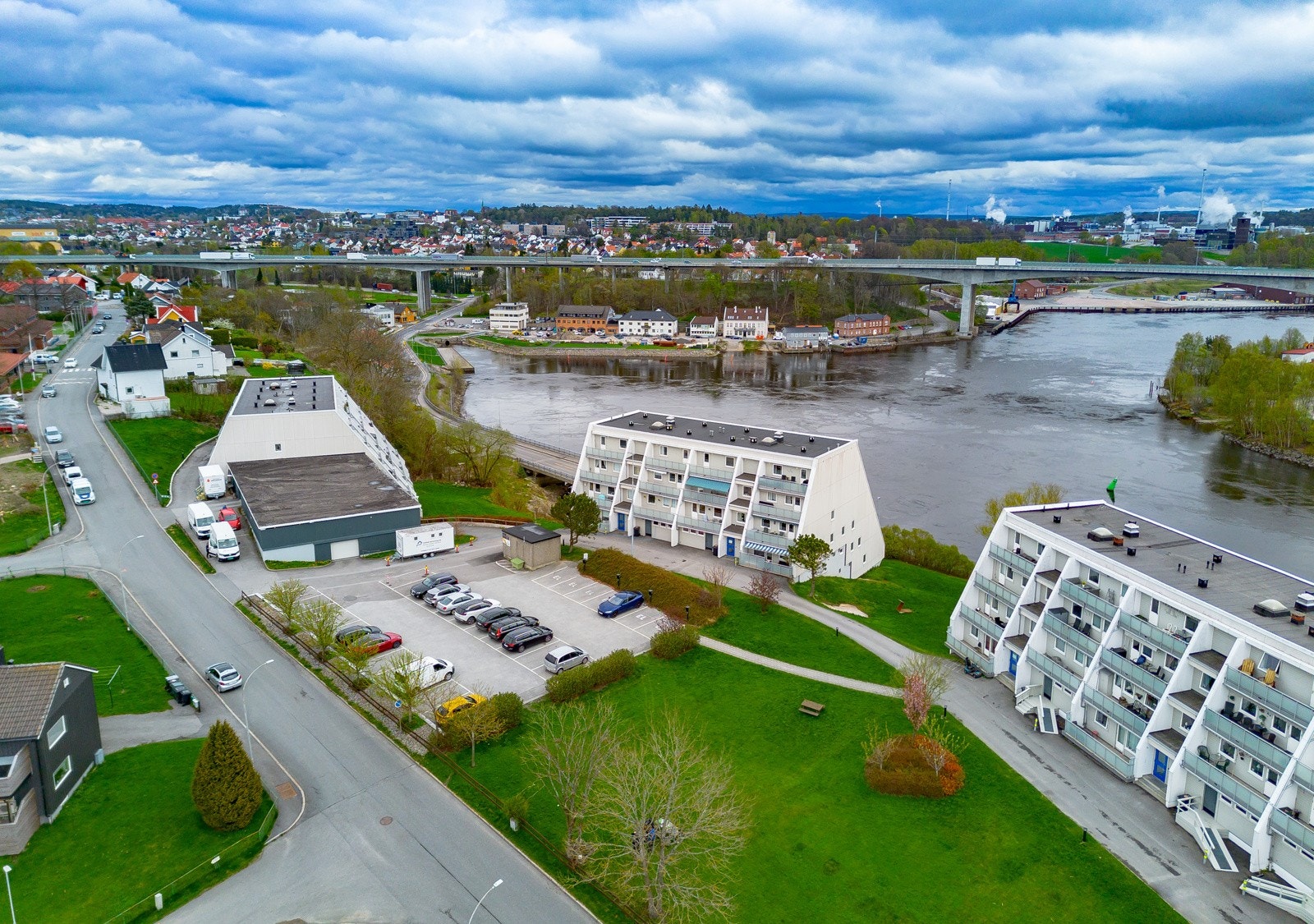 Dronebilde Galleribilde