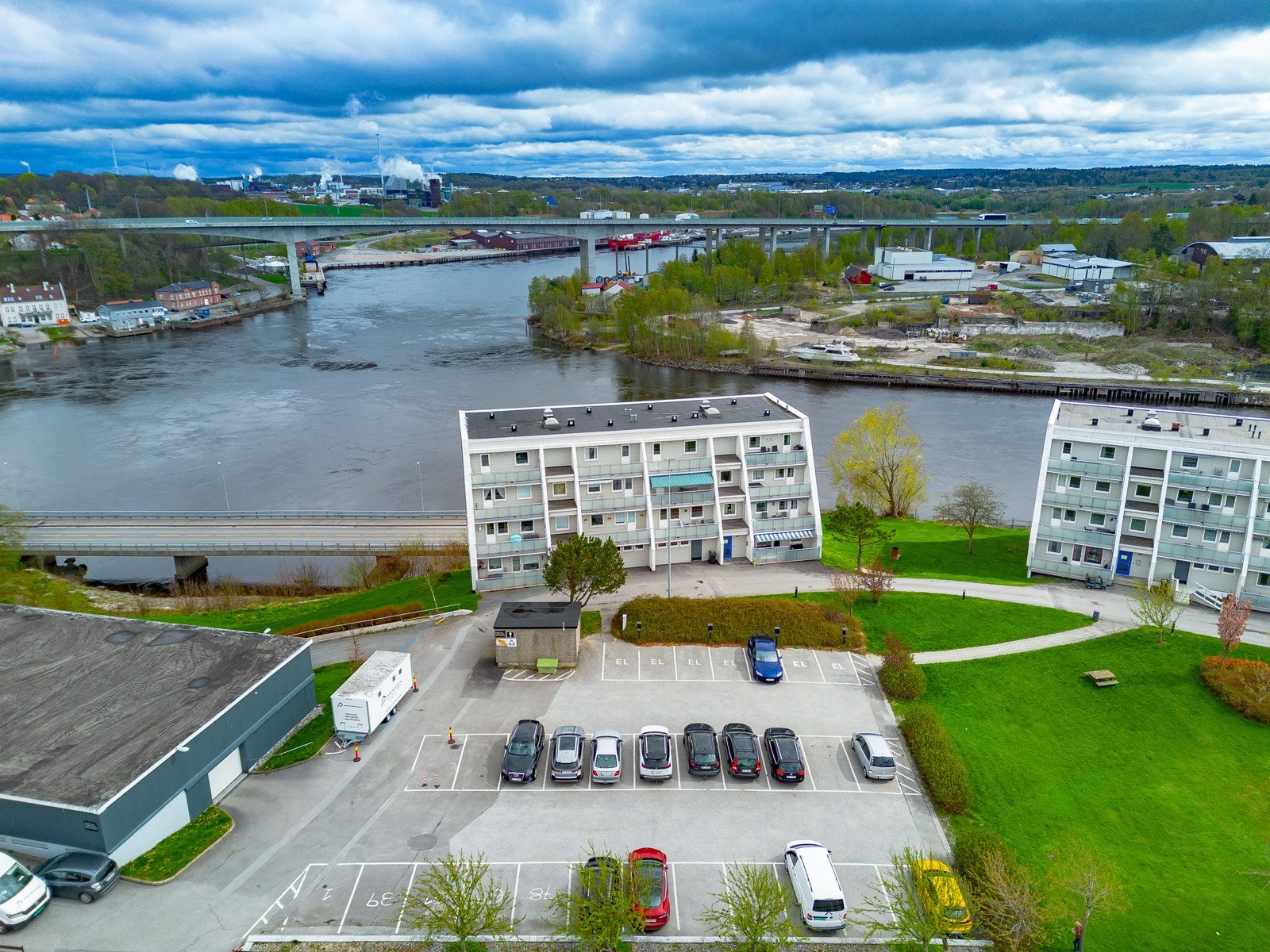 Dronebilde Galleribilde