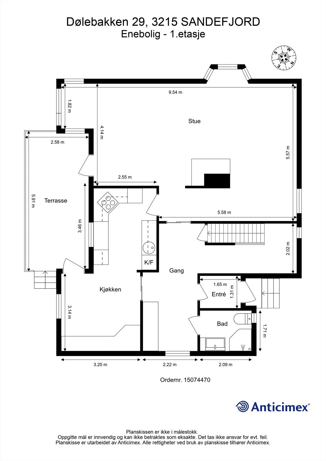 Plantegning enebolig
1.etasje Galleribilde