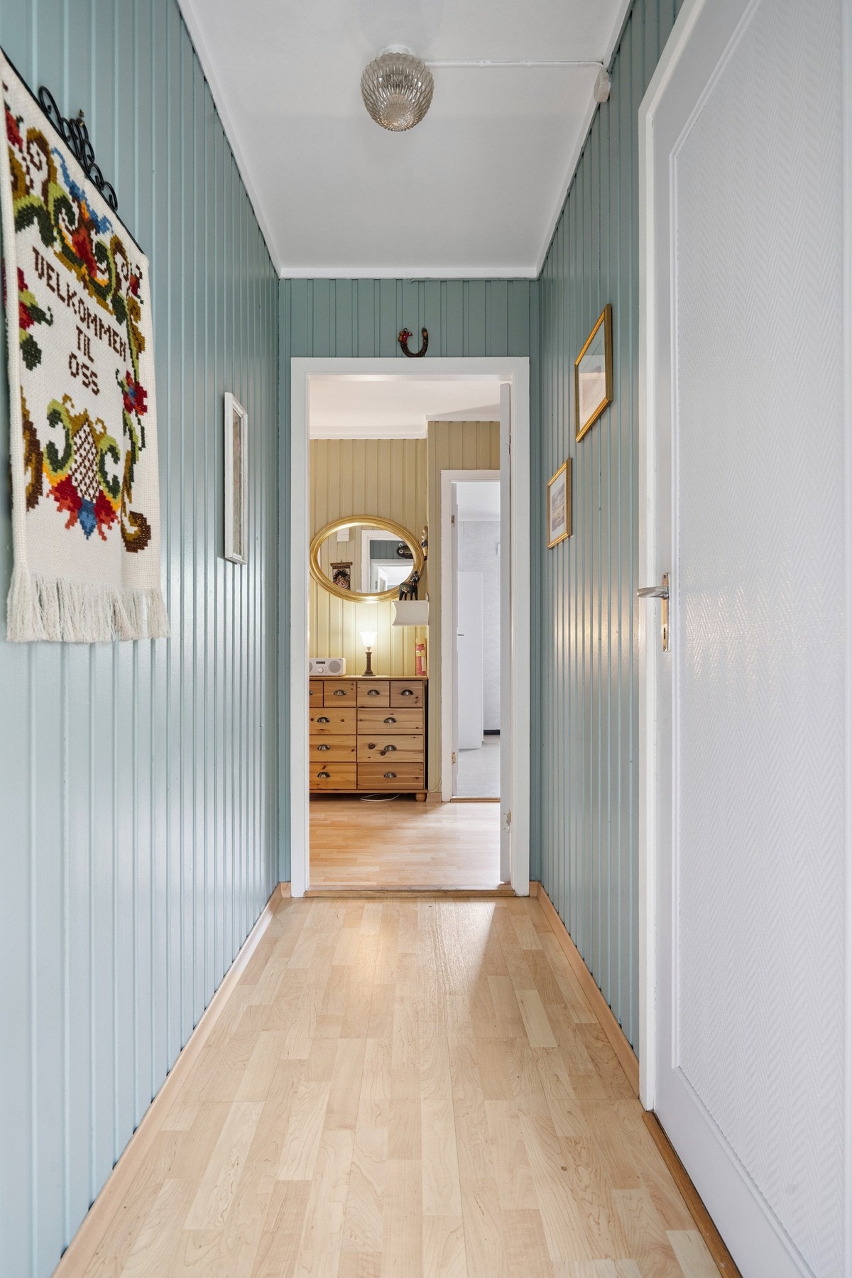 Trivelig entre i et delikat fargevalg. Galleribilde