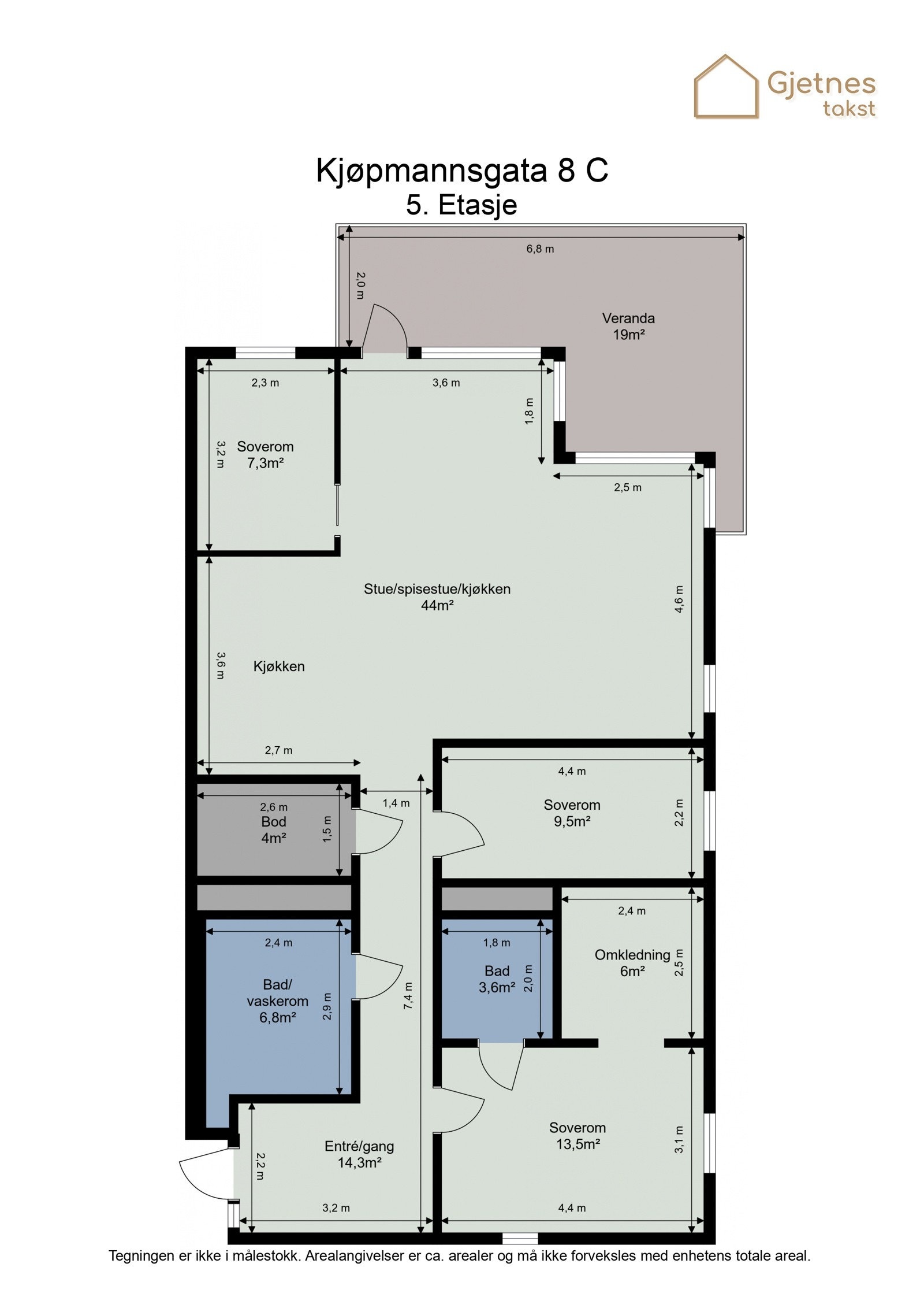 Romslig og fin planløsning. Galleribilde