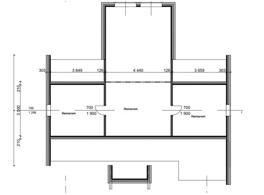 Plantegning hems Galleribilde