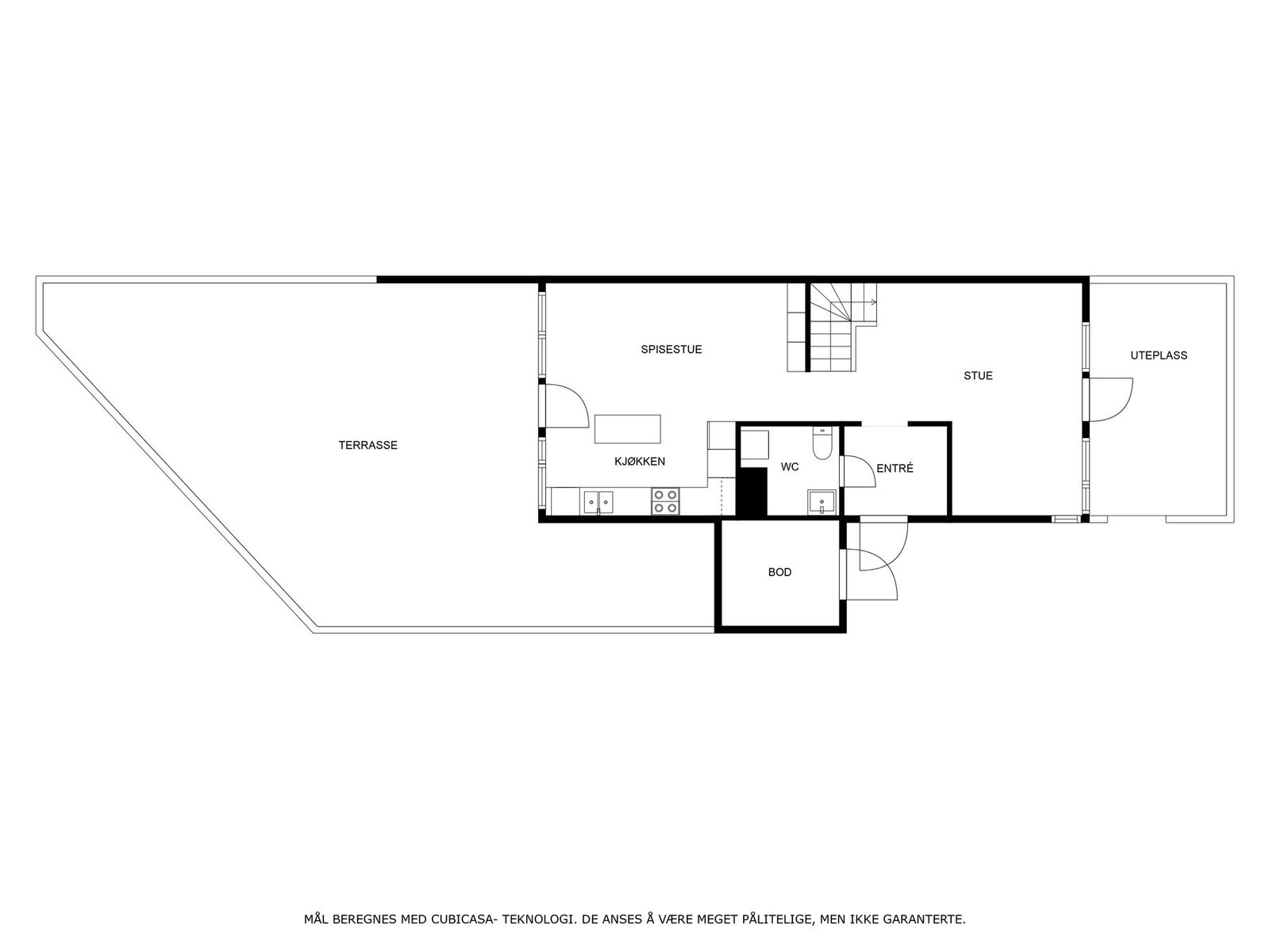 Plantegning 1. etasje Galleribilde