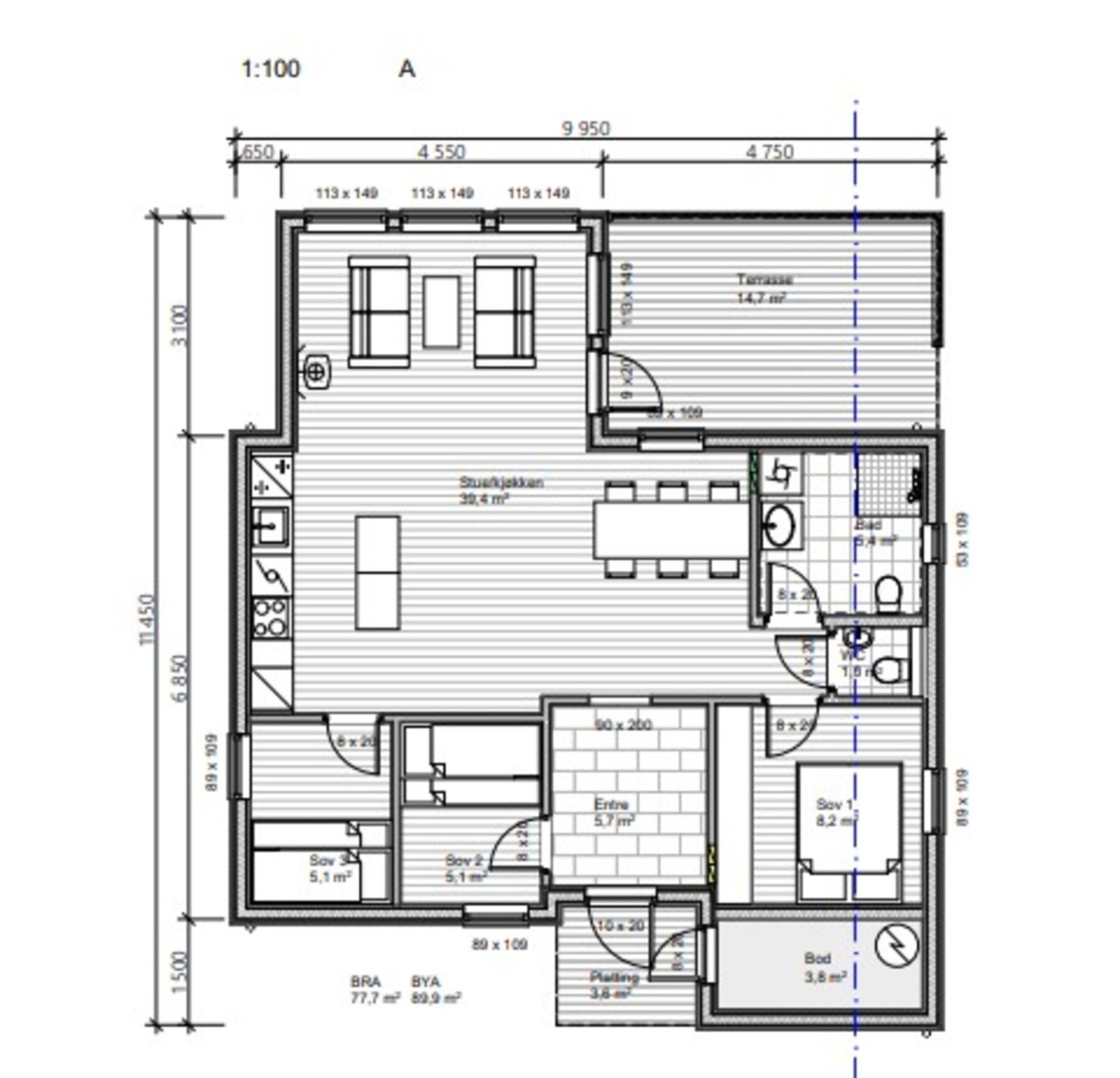 Plantegning. Galleribilde