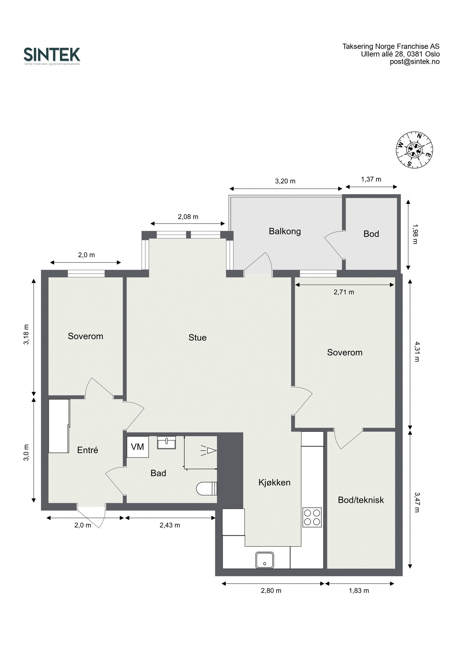 Plantegning Galleribilde