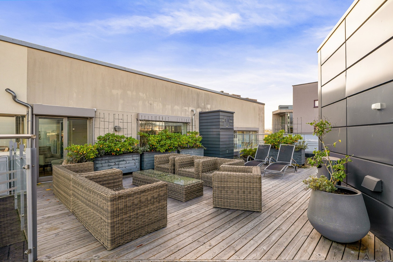 Sameiet har en nydelig felles takterrasse. Galleribilde