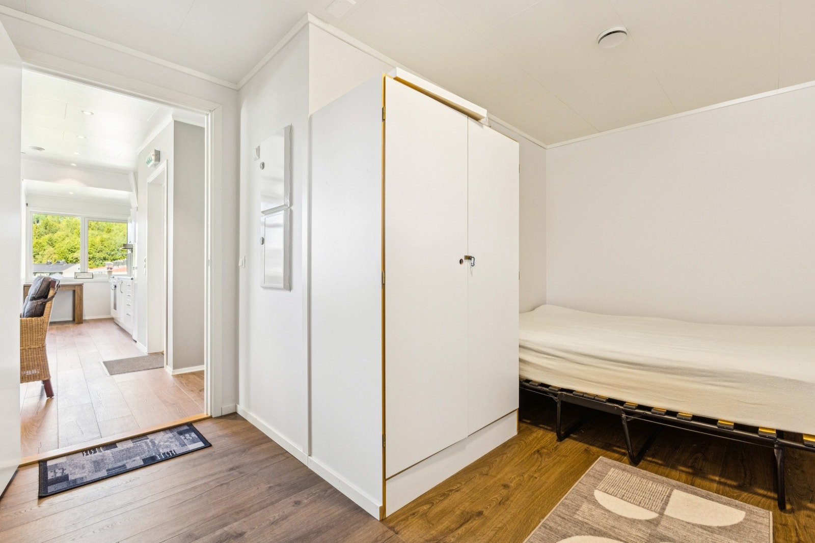 Rom som brukes til overnatting. Ikke godkjent ifølge byggetegninger. Galleribilde