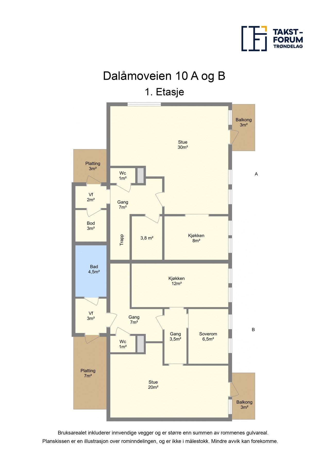 Plantegning 1 etasje. Galleribilde