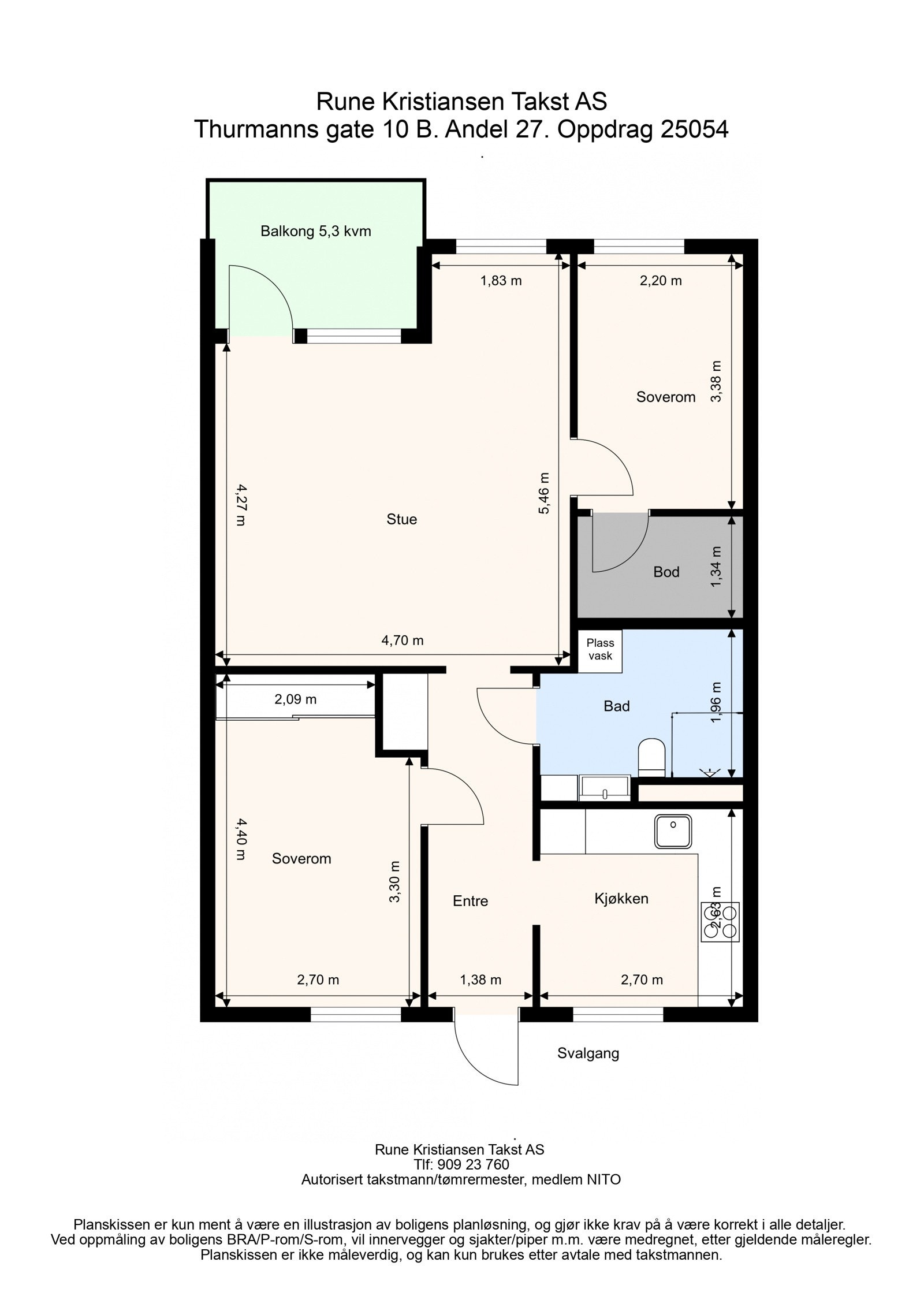 Smart og arealeffektiv planløsning. Galleribilde