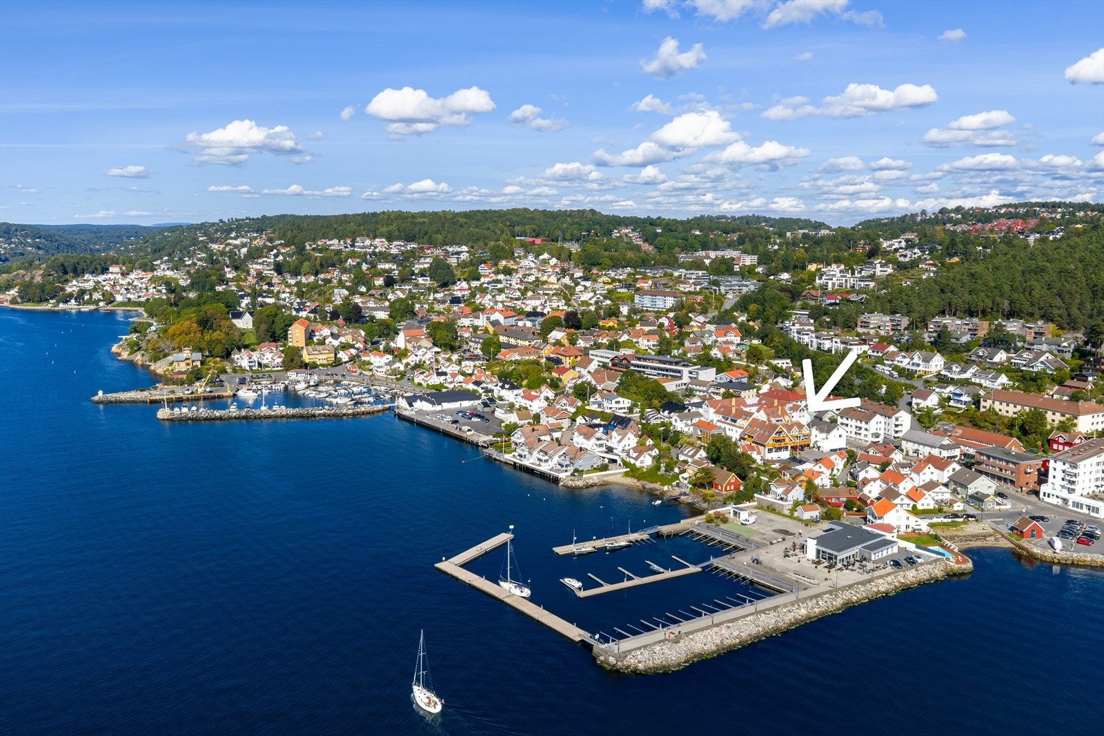 Drøbak sentrum - Gjestehavnen og Drøbak båthavn Galleribilde