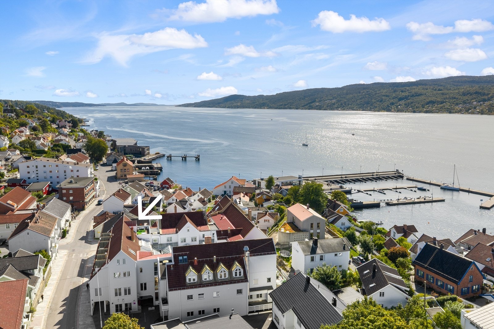 Dronebilde fra nord. Galleribilde