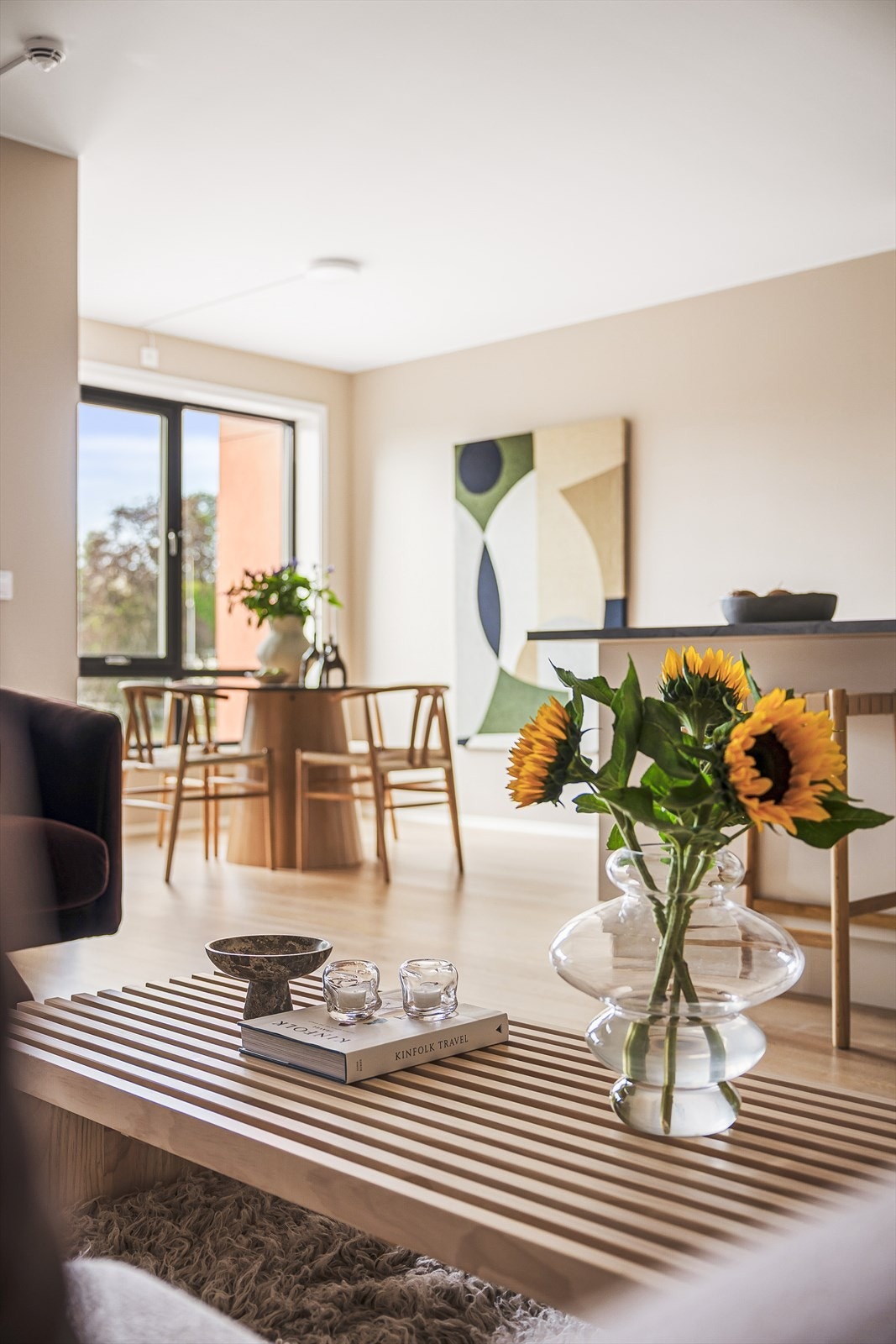 Merk at leiligheten er utstyrt med mange sprinkler. Galleribilde