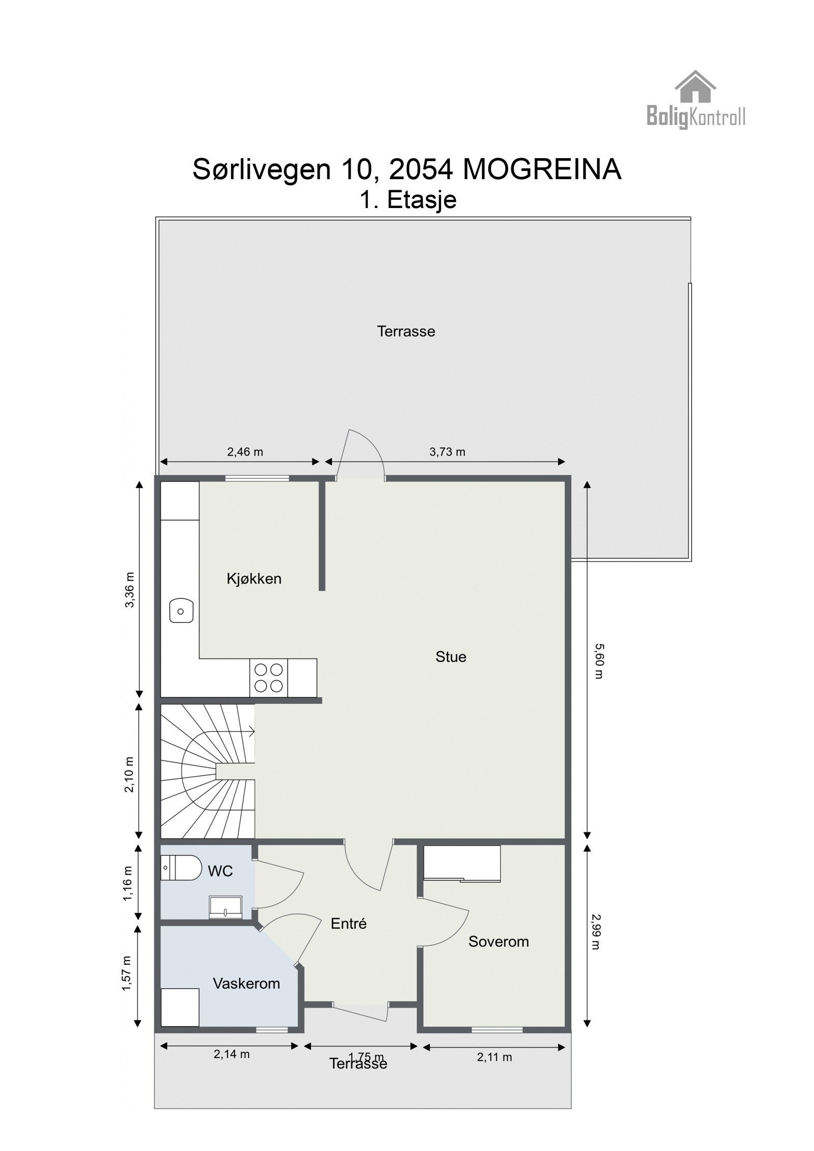 Plantegning - 1. etasje Galleribilde