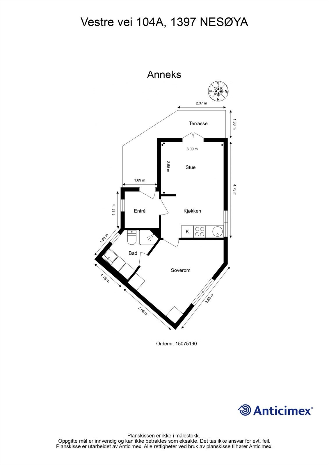 Plantegning - Anneks Galleribilde