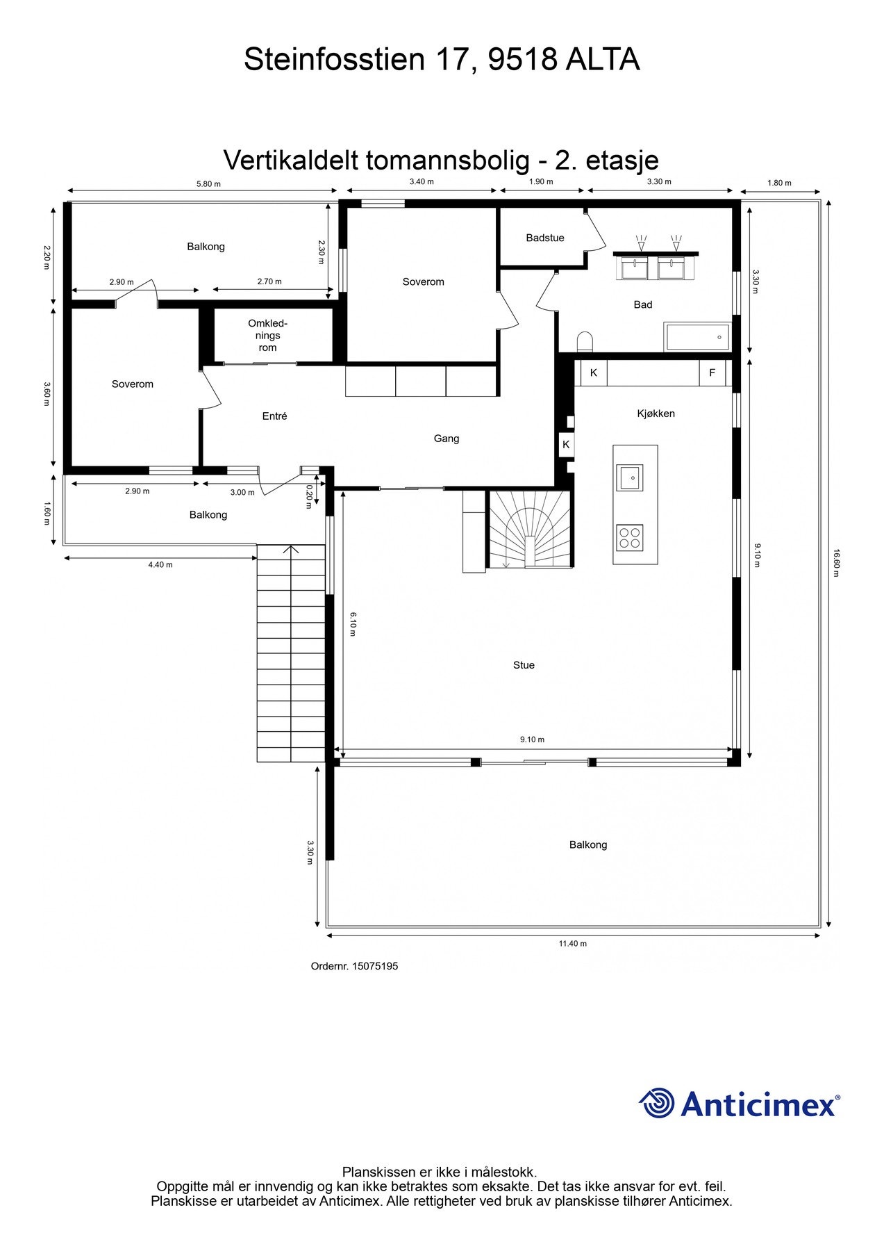 Plantegning 2. Etasje. Galleribilde