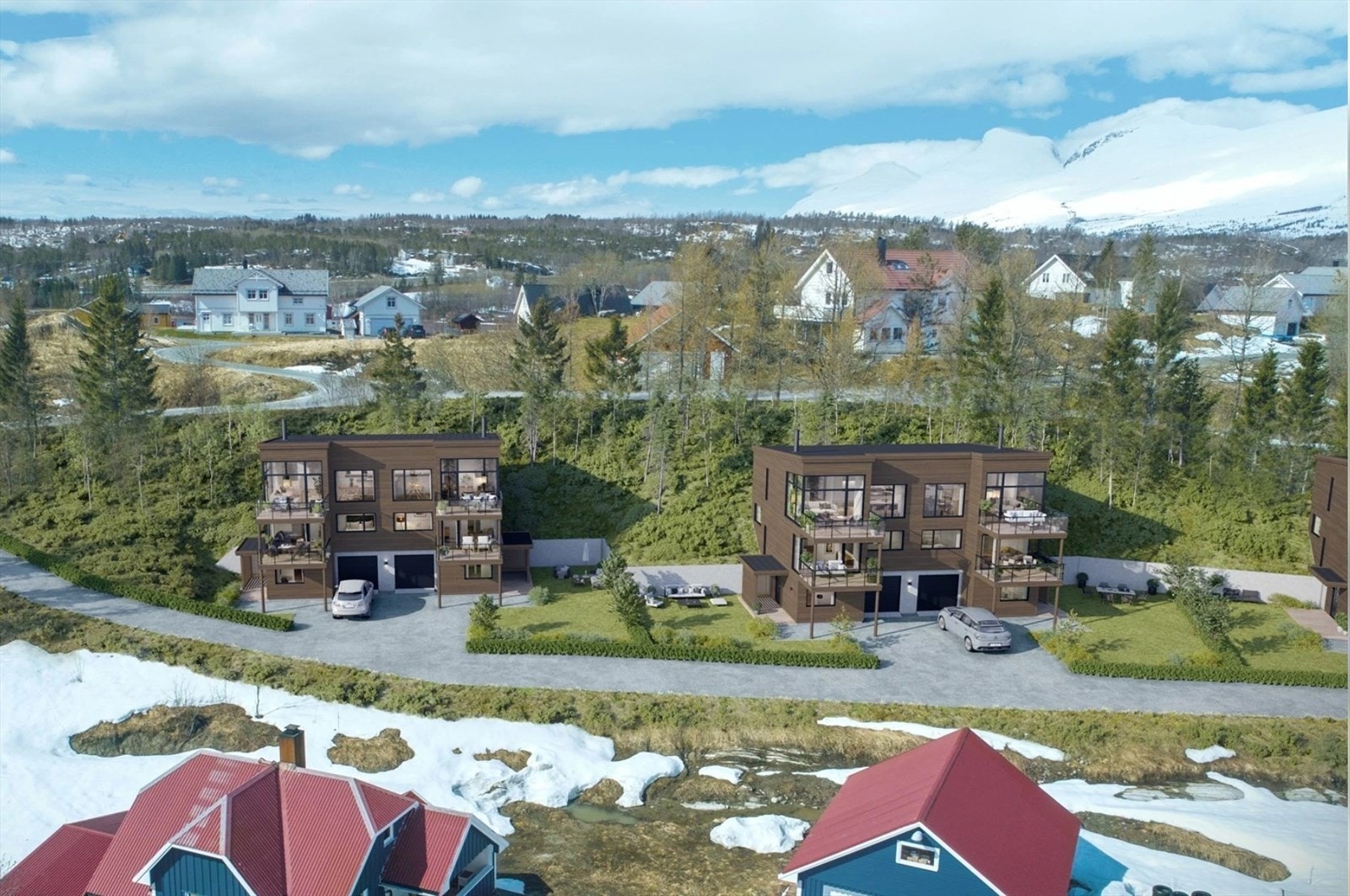 Velkommen til Hageneshaugen - 5 stk tomannsboliger med garasje. Galleribilde