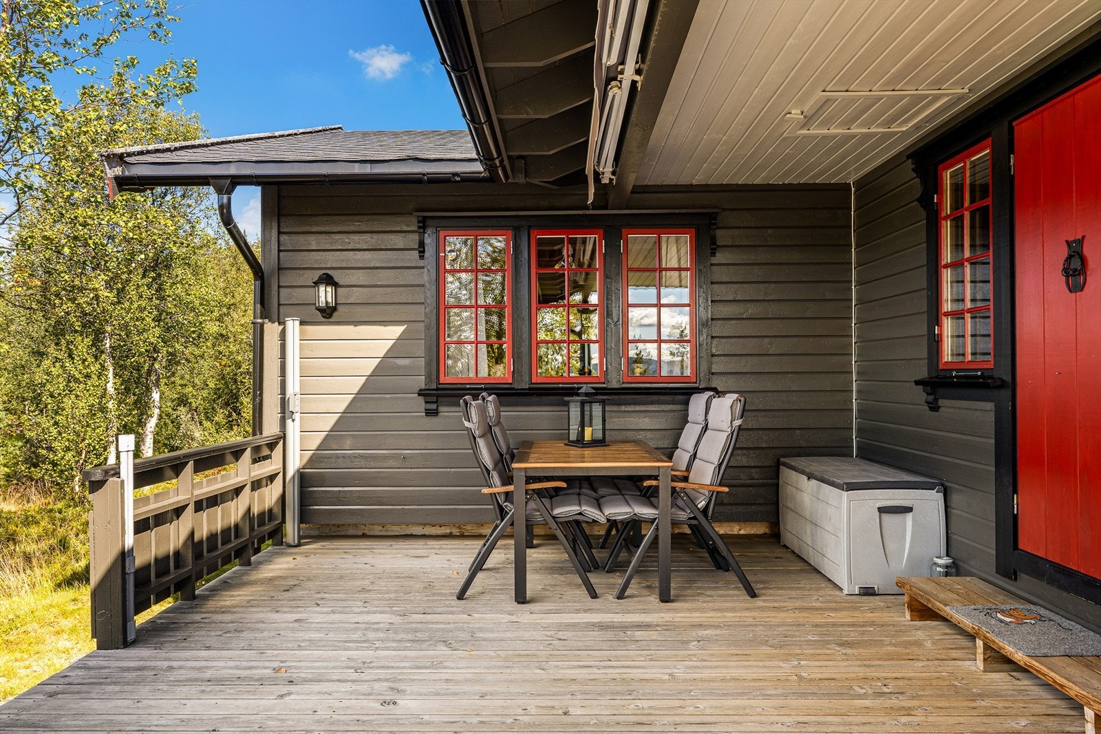 Sydvestvendt terrasse. Galleribilde